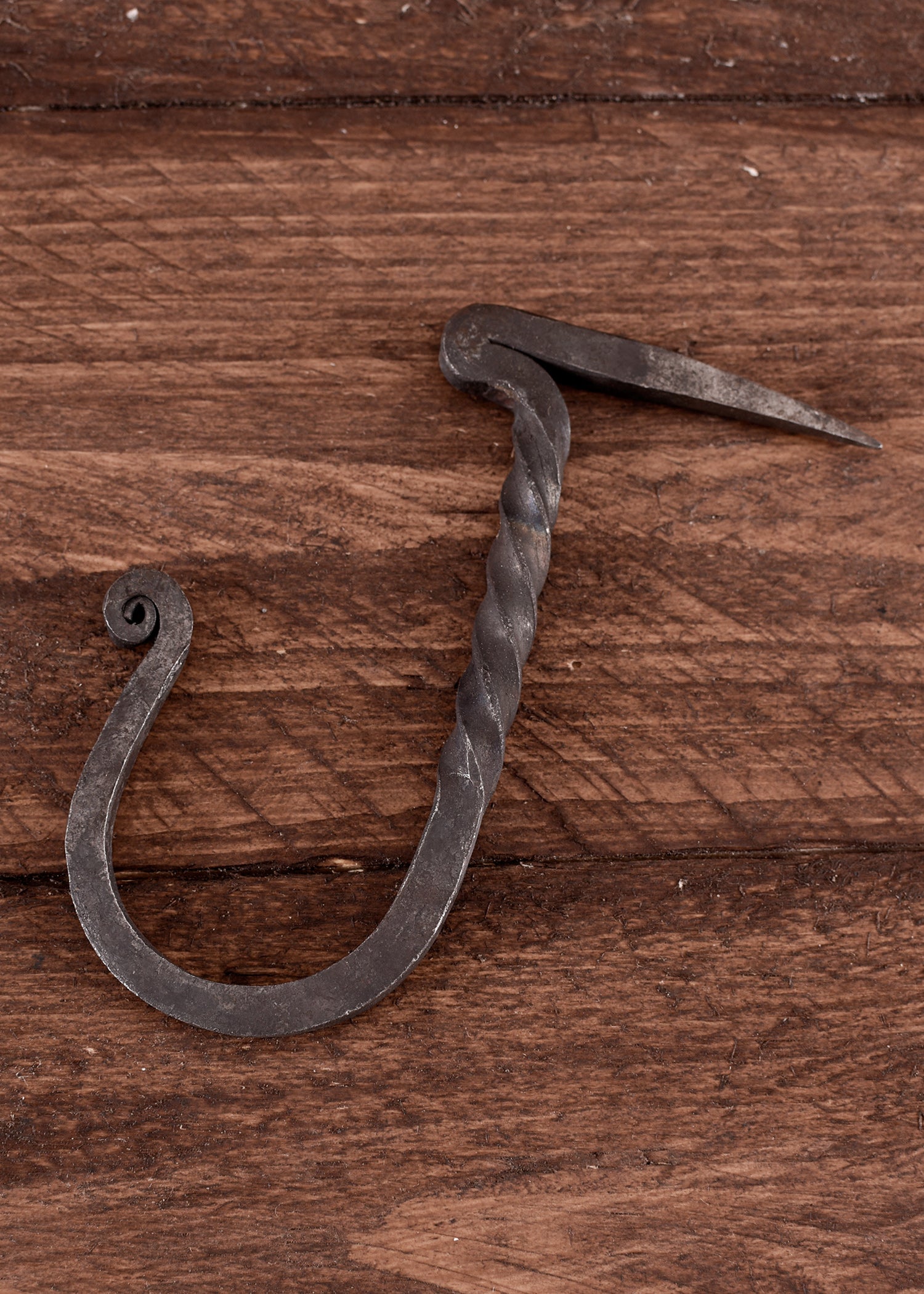 Imagen única de: Gancho De Pared, Forjado A Mano, Con Extremo De Clavo