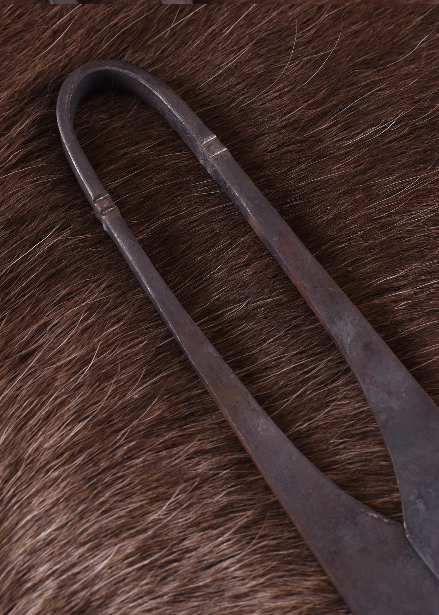 Imagen única de: Tijeras De Planchar Medievales De Acero Para Muelles, Forjadas A Mano.