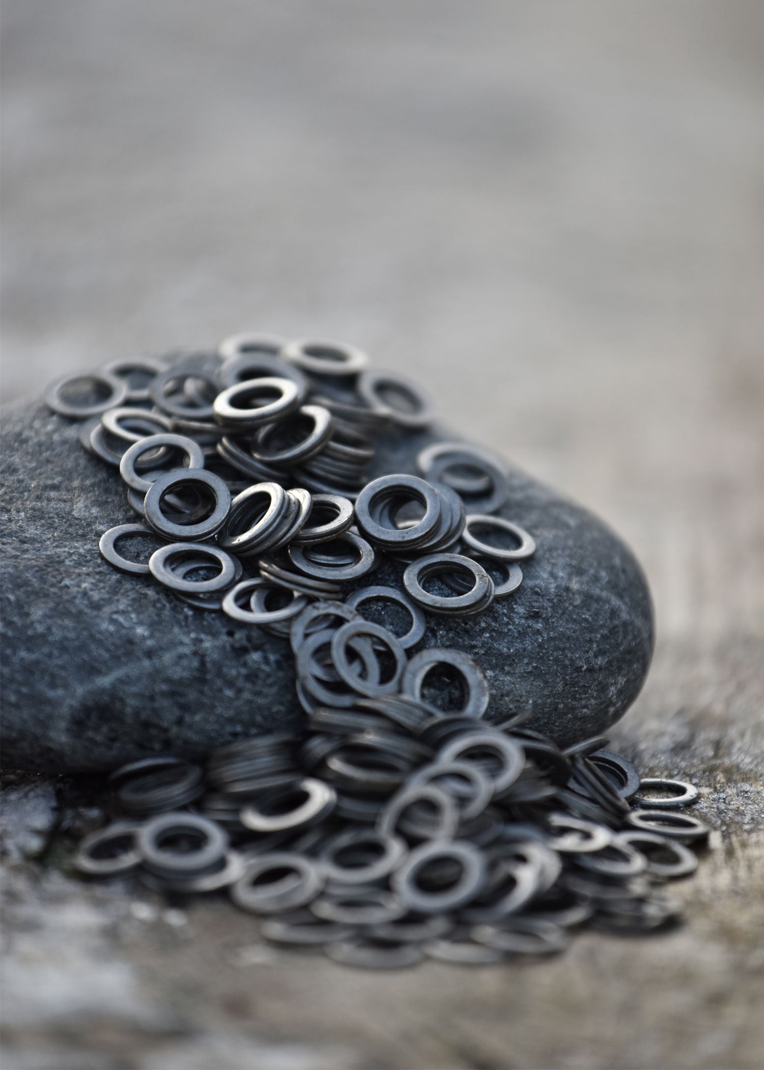 Imagen única de: Frm/fwm Paquete De 1Kg De Anillos De Cadena Planos Sueltos, Perforados, Id8mm