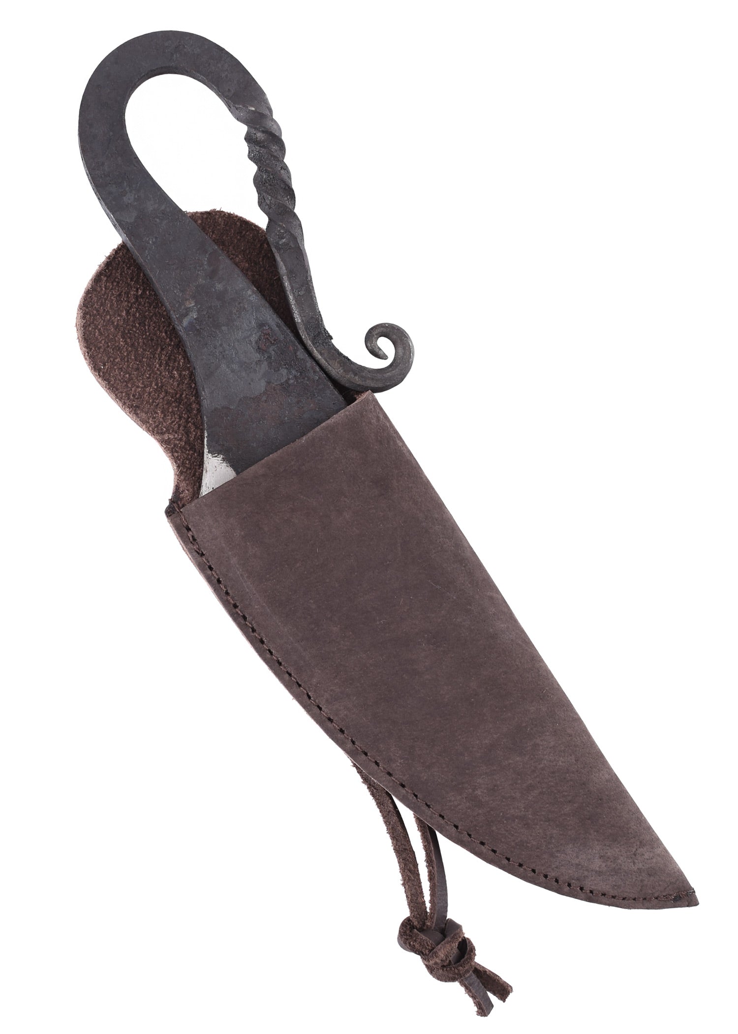 Imagen única de: Cuchillo Medieval Temprano Con Funda De Cuero.