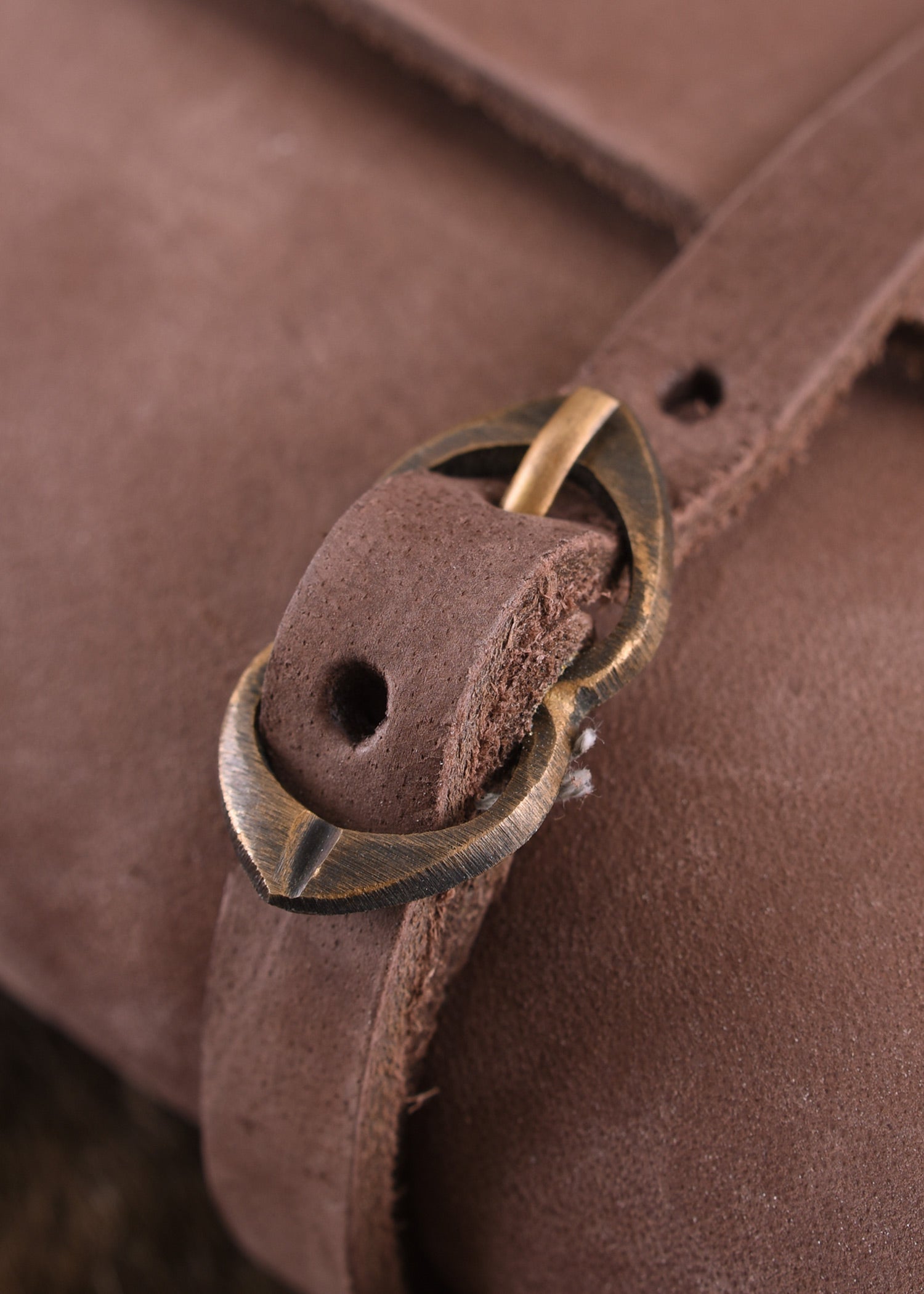 Imagen única de: Bolso De Piel Con Dos Hebillas, Marrón Medio.