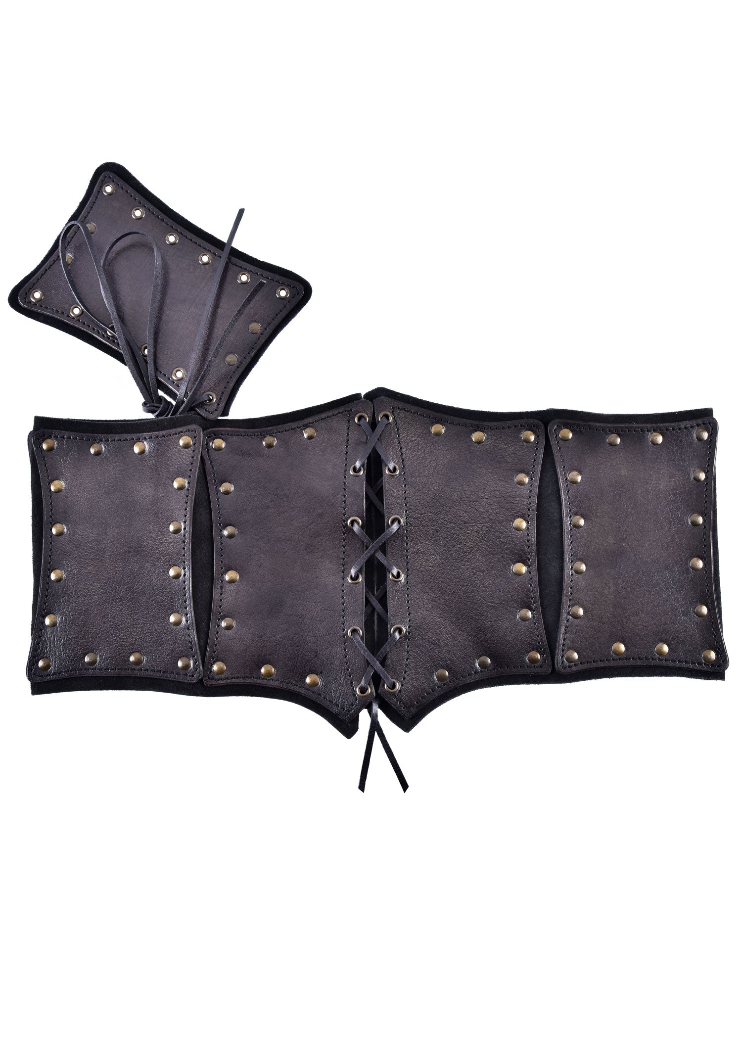 Imagen única de: Corset Bajo Pecho Elaborado En Piel, Forrado Con Ante, Varios Colores