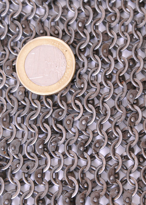 Imagen única de: Cota De Malla Haubergeon, Remachada Y Perforada, Id 6 Mm