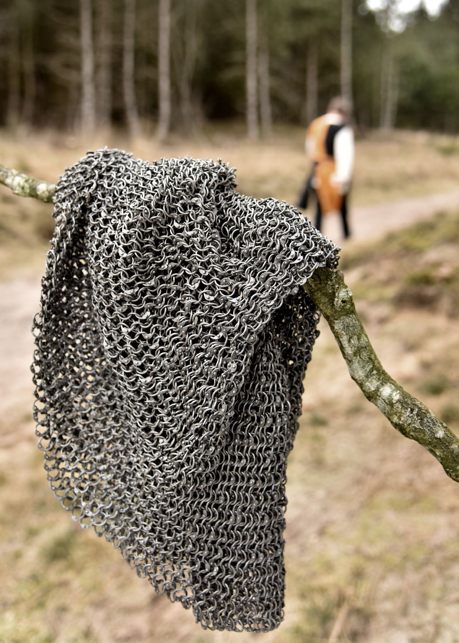 Imagen única de: Capucha De Cadena, Corte Cuadrado, Di 8 Mm, Anillos Redondos Remachados