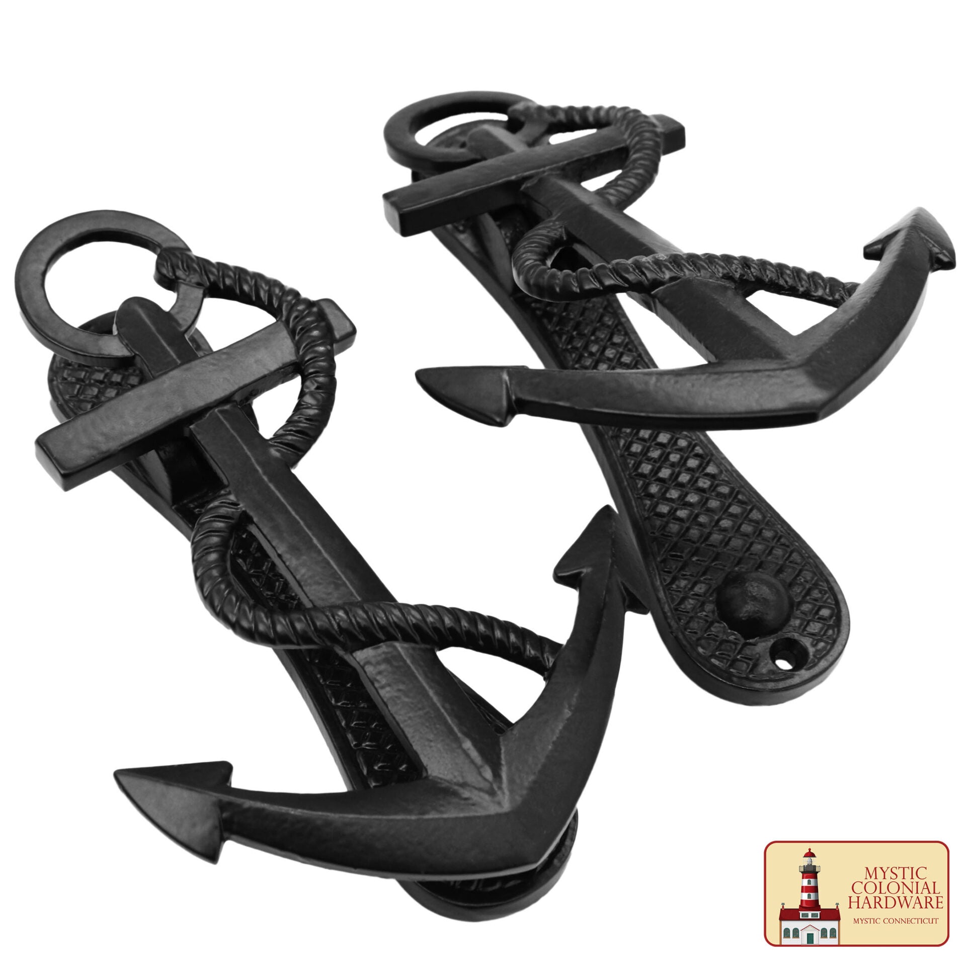 Imagen única de: Ancla Náutica Antiqued Door Knocker- Genuino Hierro Handforged - 6 Inches Tall