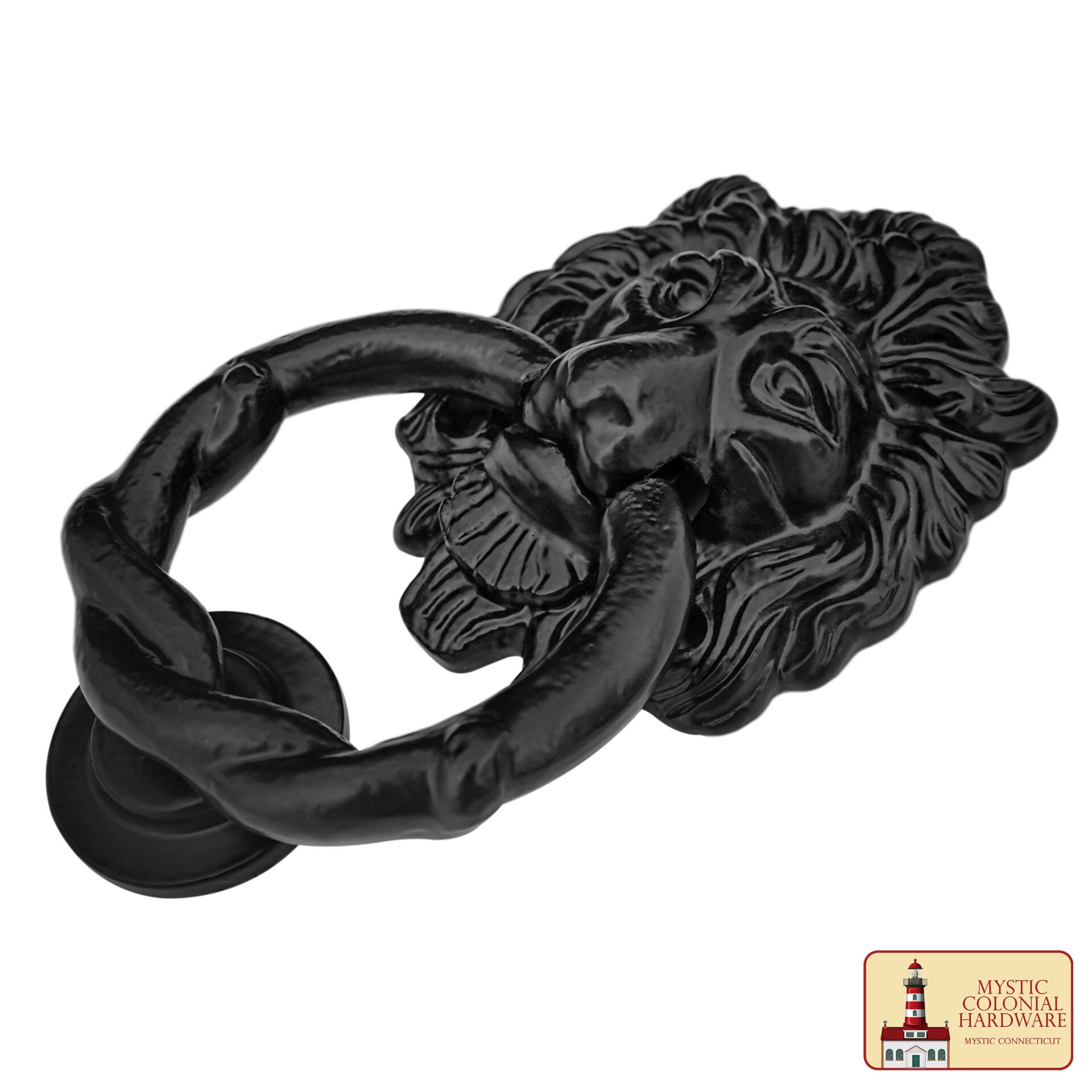 Imagen única de: Aldaba con Cabeza de León Hecha a Mano Aldaba Antigua con Anillo