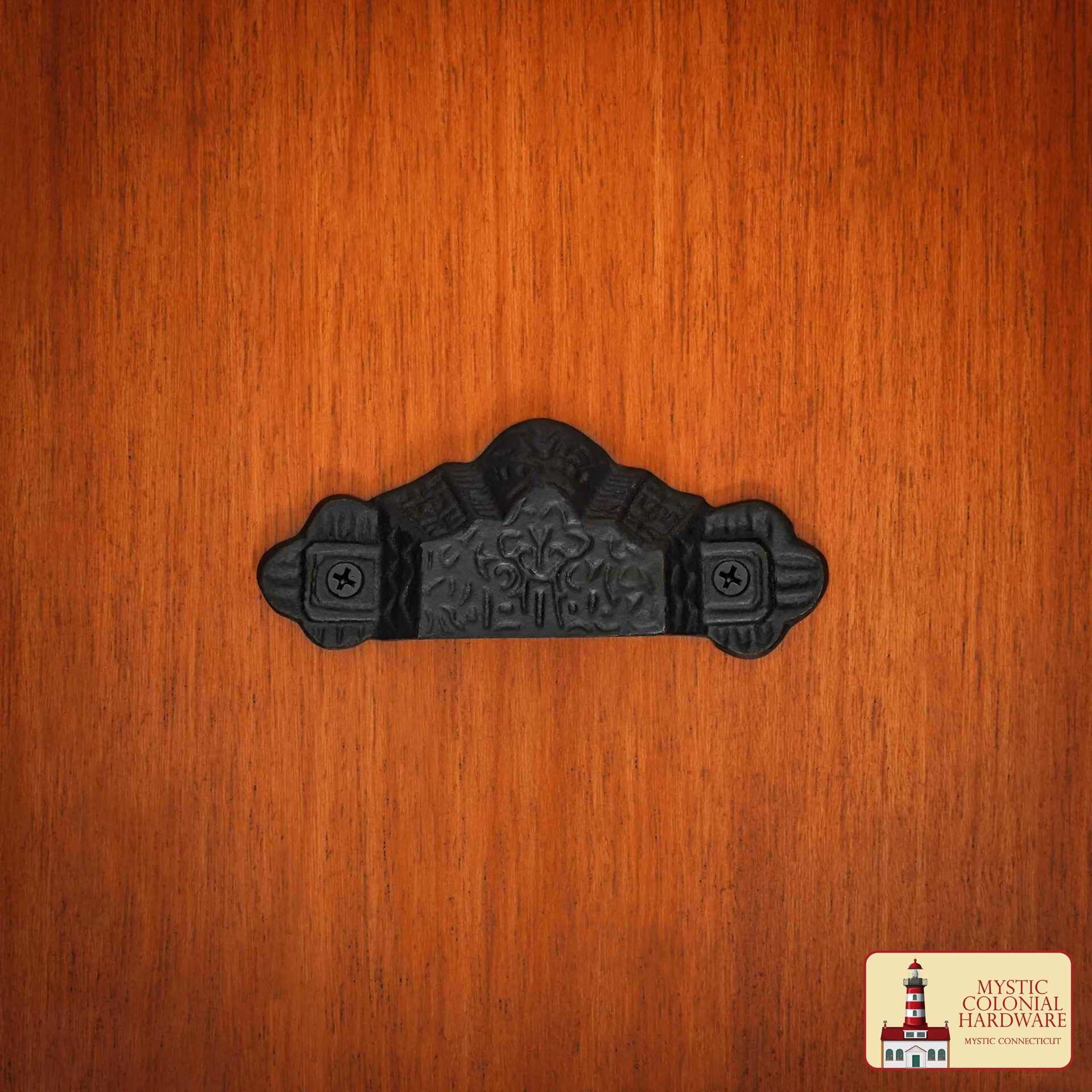 Imagen única de: Rústico Cajón de Hierro Fundido Tira de la Taza del Gabinete Tira: Ideales para Ambientes Victorianos, Coloniales, Retro, Steampunk, Góticos, Barrocos y Medievales, (10.1x4.1) Cm