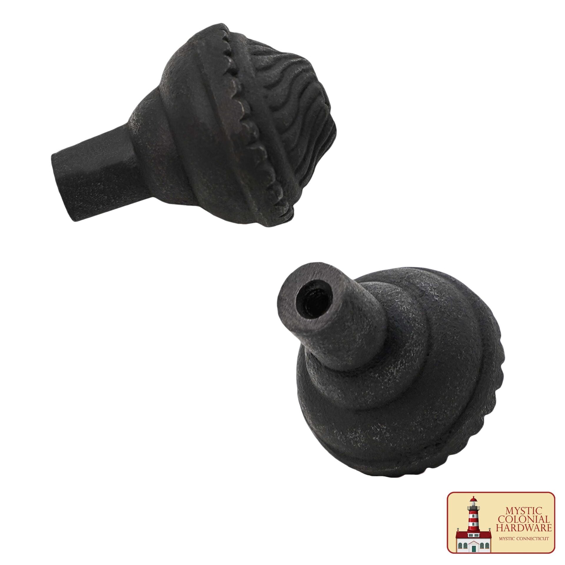 Imagen única de: Pomo de Hierro Forjado a Mano Hierro Fundido Macizo Victoriano, Colonial, Retro, Steampunck, Gótico, Barroco Medieval