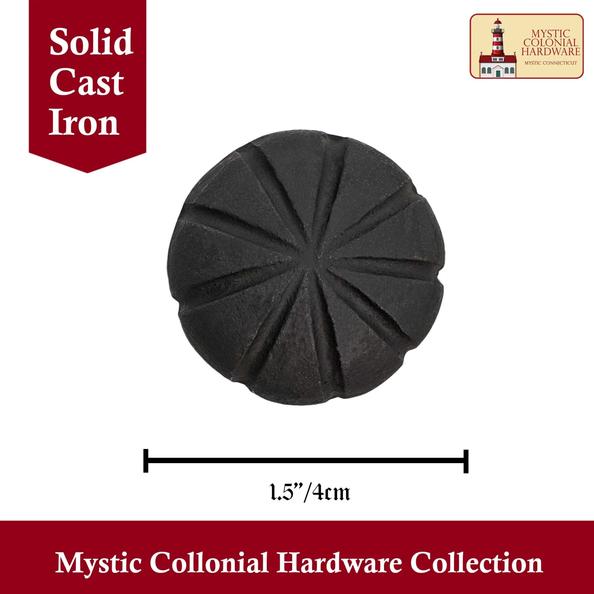 Imagen única de: Tirador de Pomo de Armario de Hierro Forjado a Mano - Lote de 4