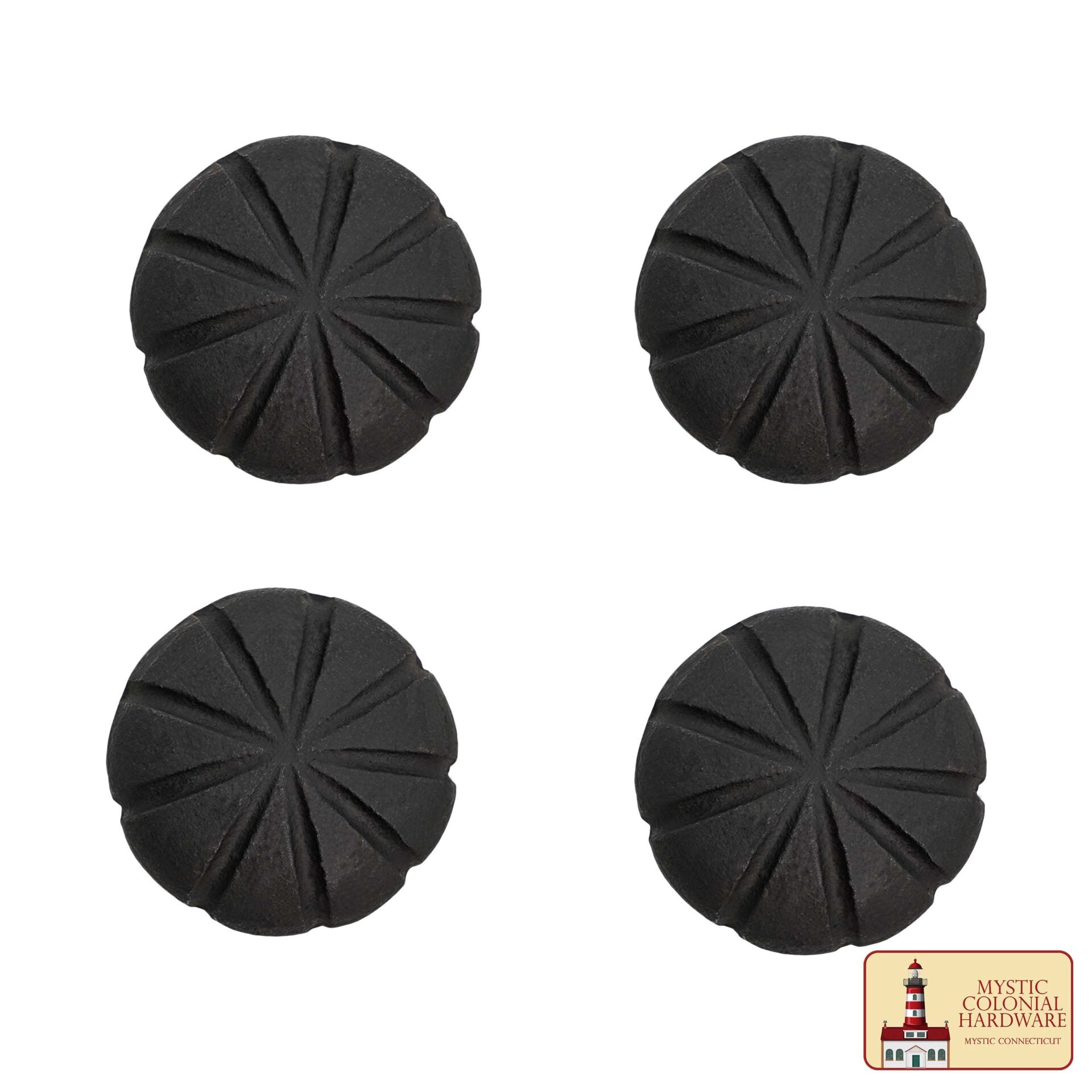 Imagen única de: Tirador de Pomo de Armario de Hierro Forjado a Mano - Lote de 4