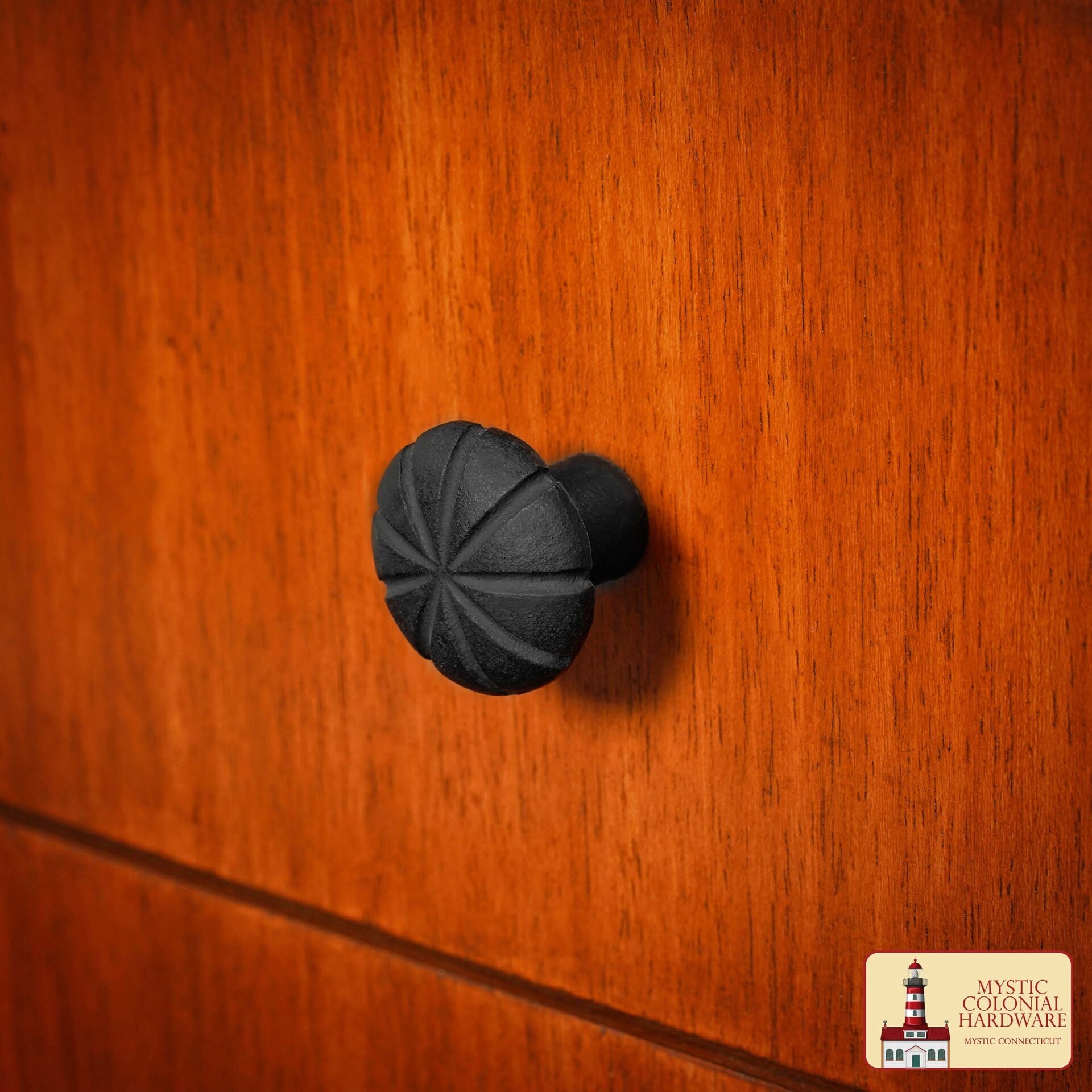 Imagen única de: Tirador de Pomo de Armario de Hierro Forjado a Mano - Lote de 4