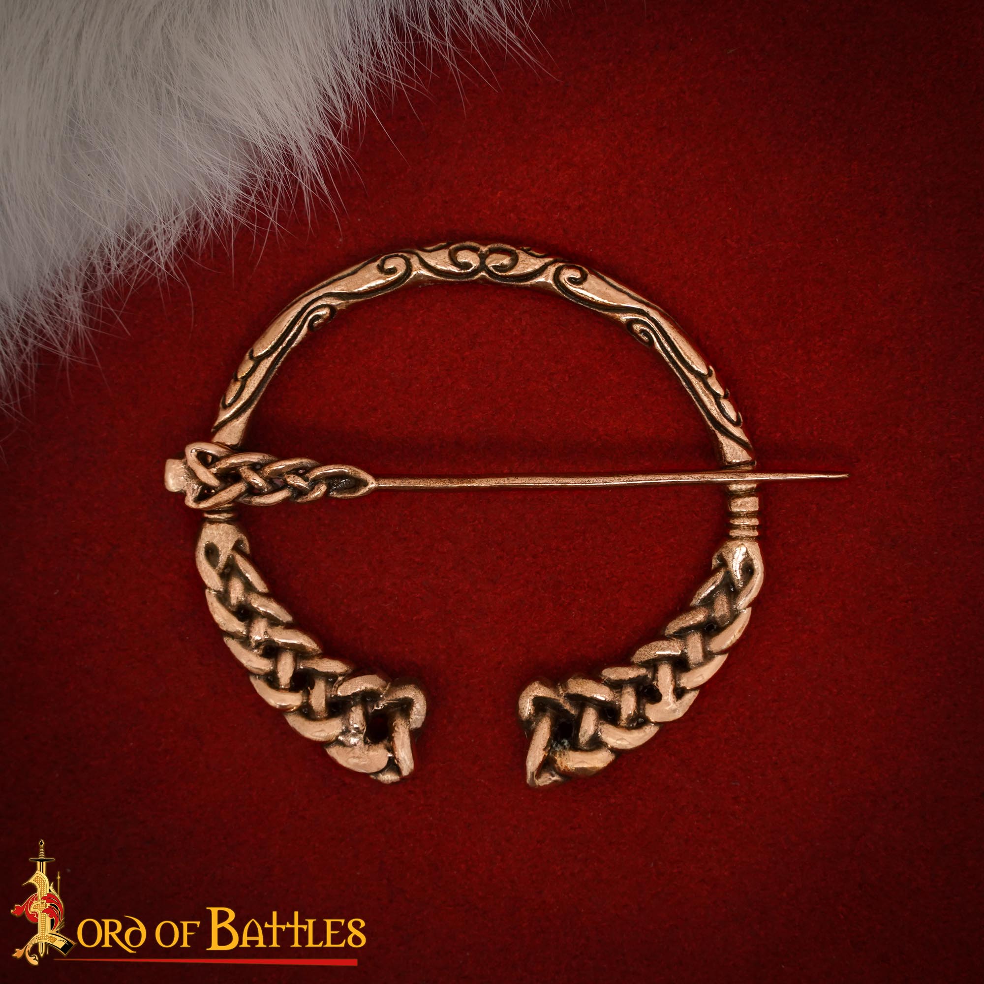 Imagen única de: Broche Vikingo de Bronce Penannular Peroné - Nudos Nórdicos, Fundición a la Cera Perdida