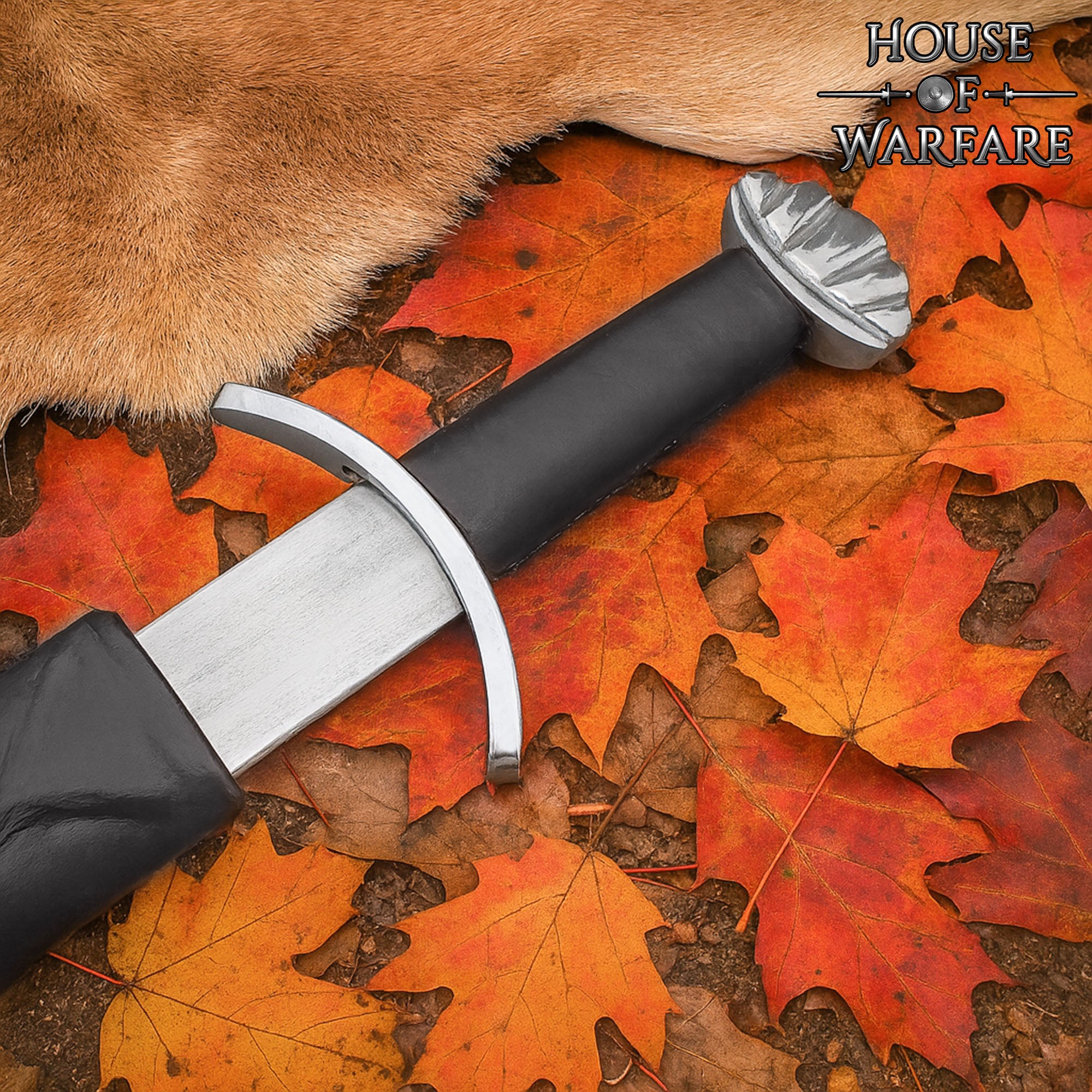 Imagen única de: Espada Medieval de Caballero con Vaina - Hoja de Acero Al Carbono Pulida