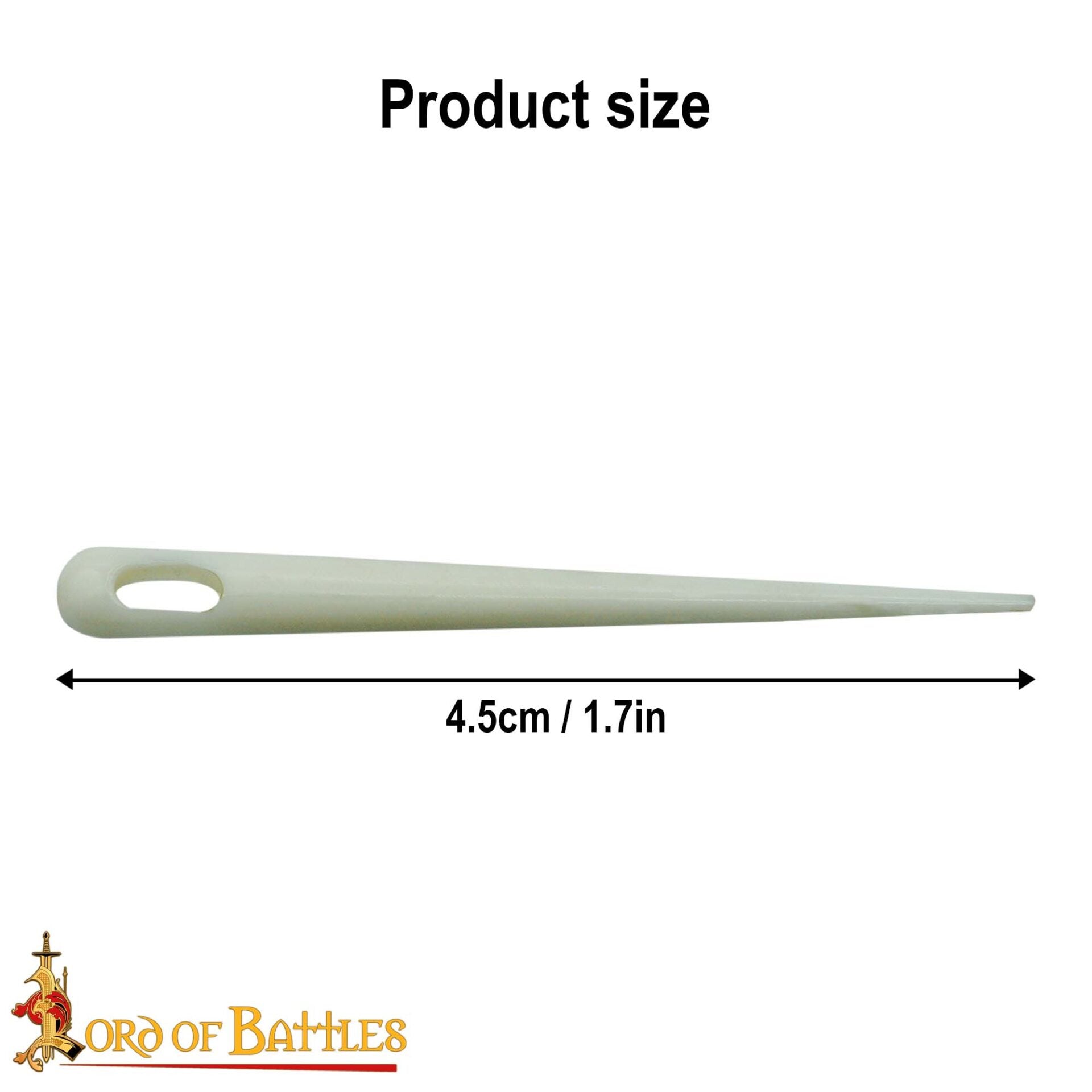 Imagen única de: Pack de 5 Agujas Vikingas - Cuerno Artesanal