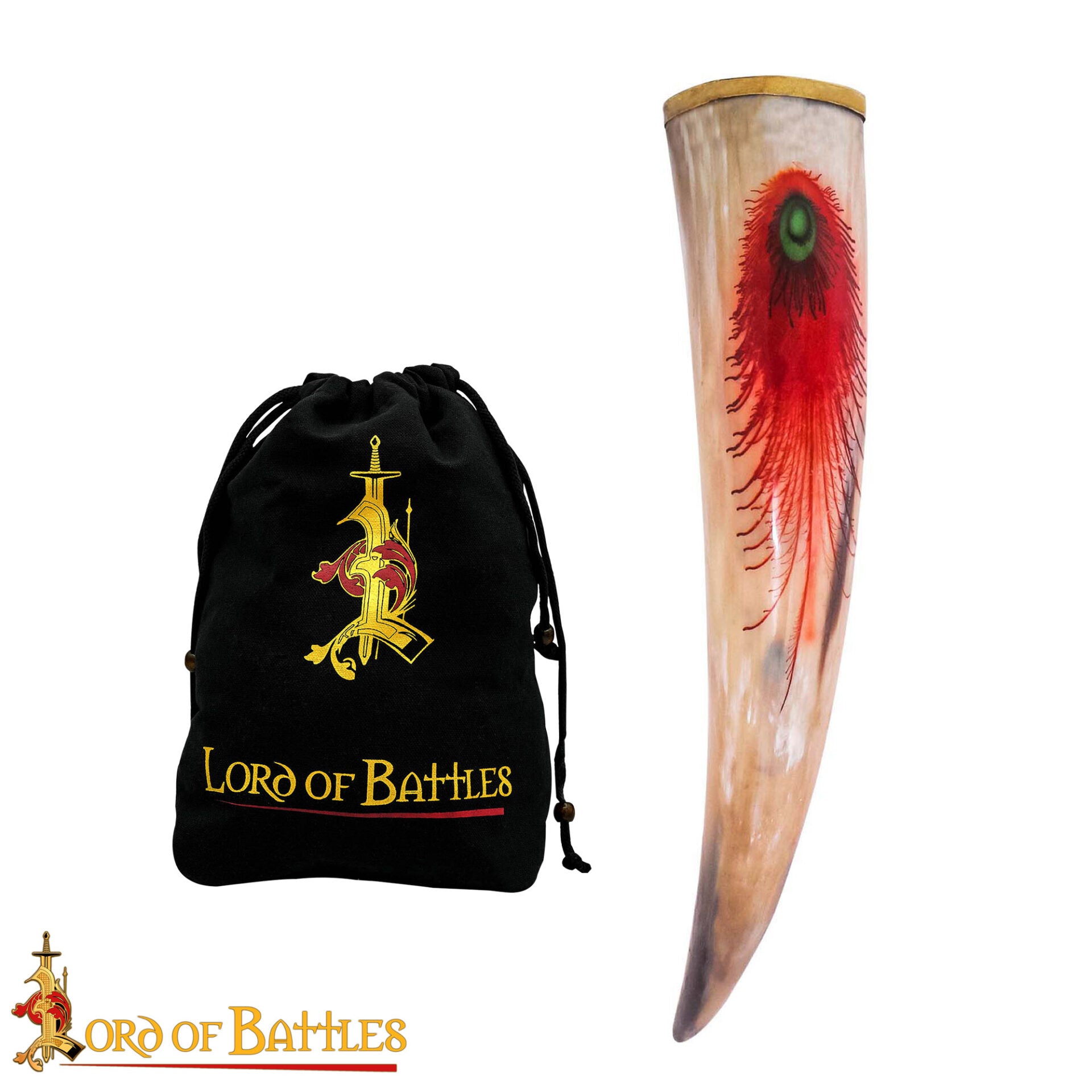 Imagen única de: Auténtico Cuerno de Buey para Beber 400 - 500 Ml Elaborado Artesanalmente con Auténtico Cuerno de Buey