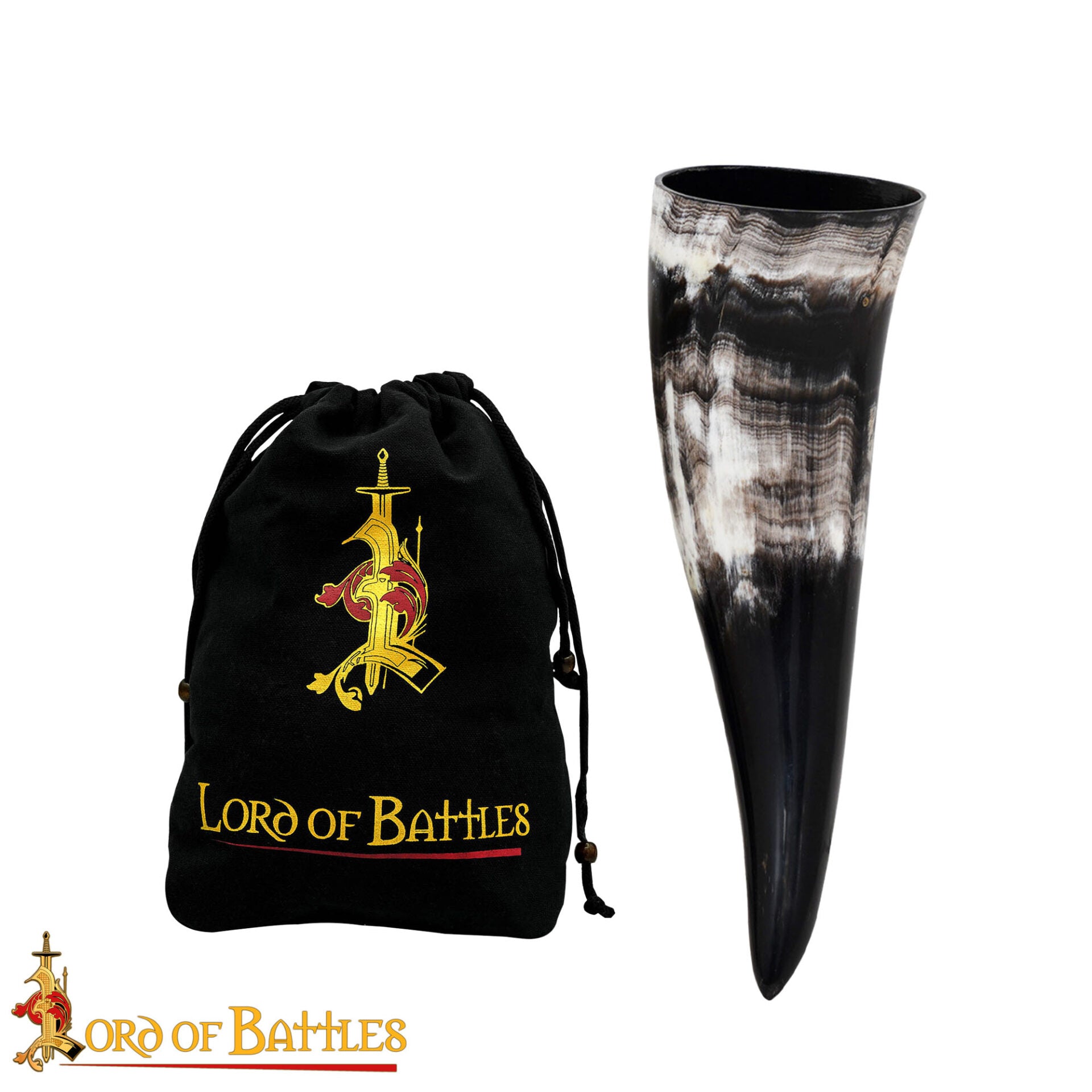 Imagen única de: Vikingo Cuerno de Buey para Beber - Taza de Cuerno Natural Pulido Artesanal (150 Ml)