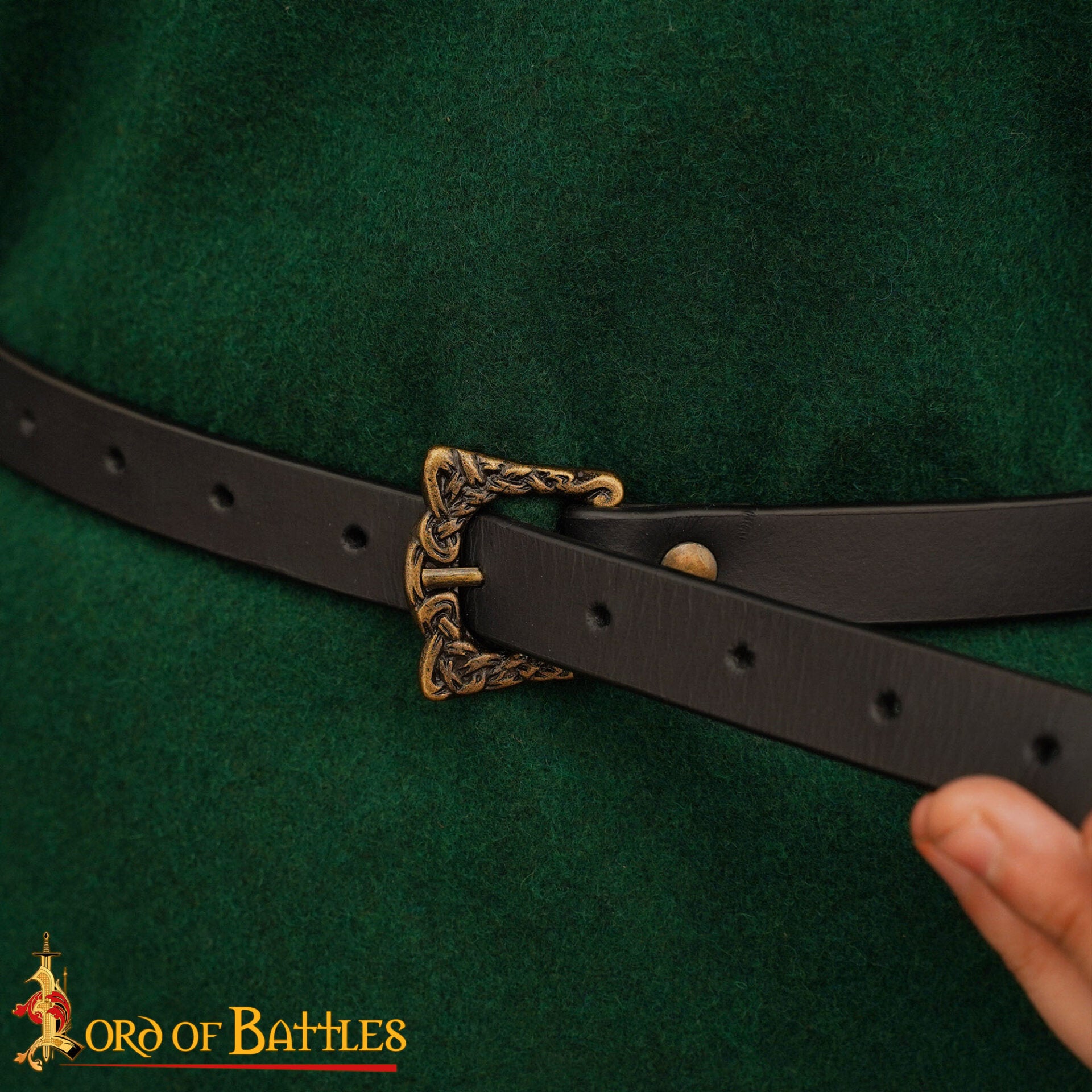 Imagen única de: Cinturón de Cuero Genuino Viking Warrior, 130 Cm - Discontinued