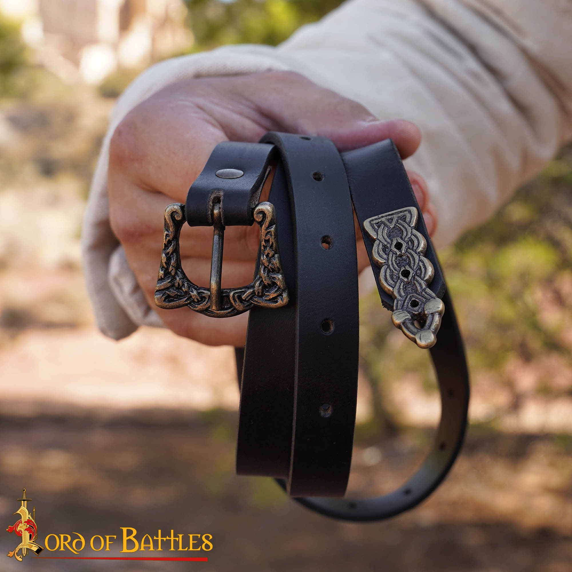 Imagen única de: Cinturón de Cuero Genuino Viking Warrior, 130 Cm - Discontinued