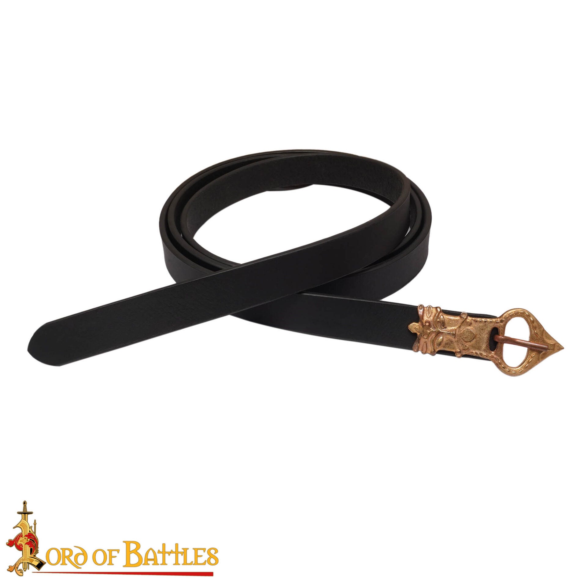 Imagen única de: Cinturón Sajón con Hebilla de Bronce Rey Grande