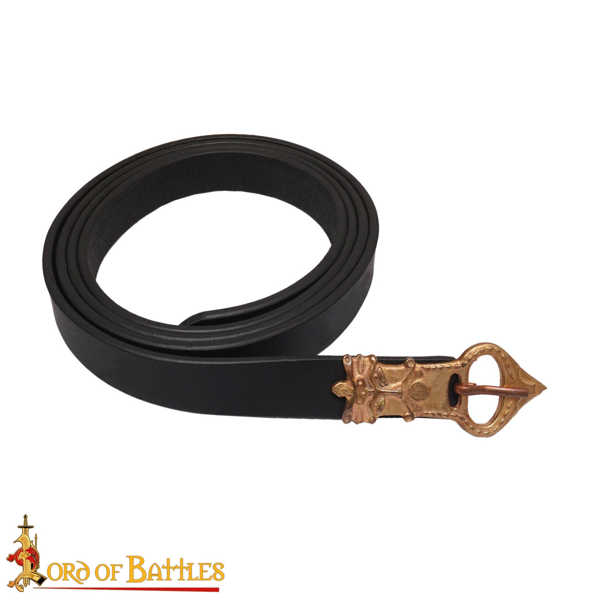 Imagen única de: Cinturón Sajón con Hebilla de Bronce Rey Grande