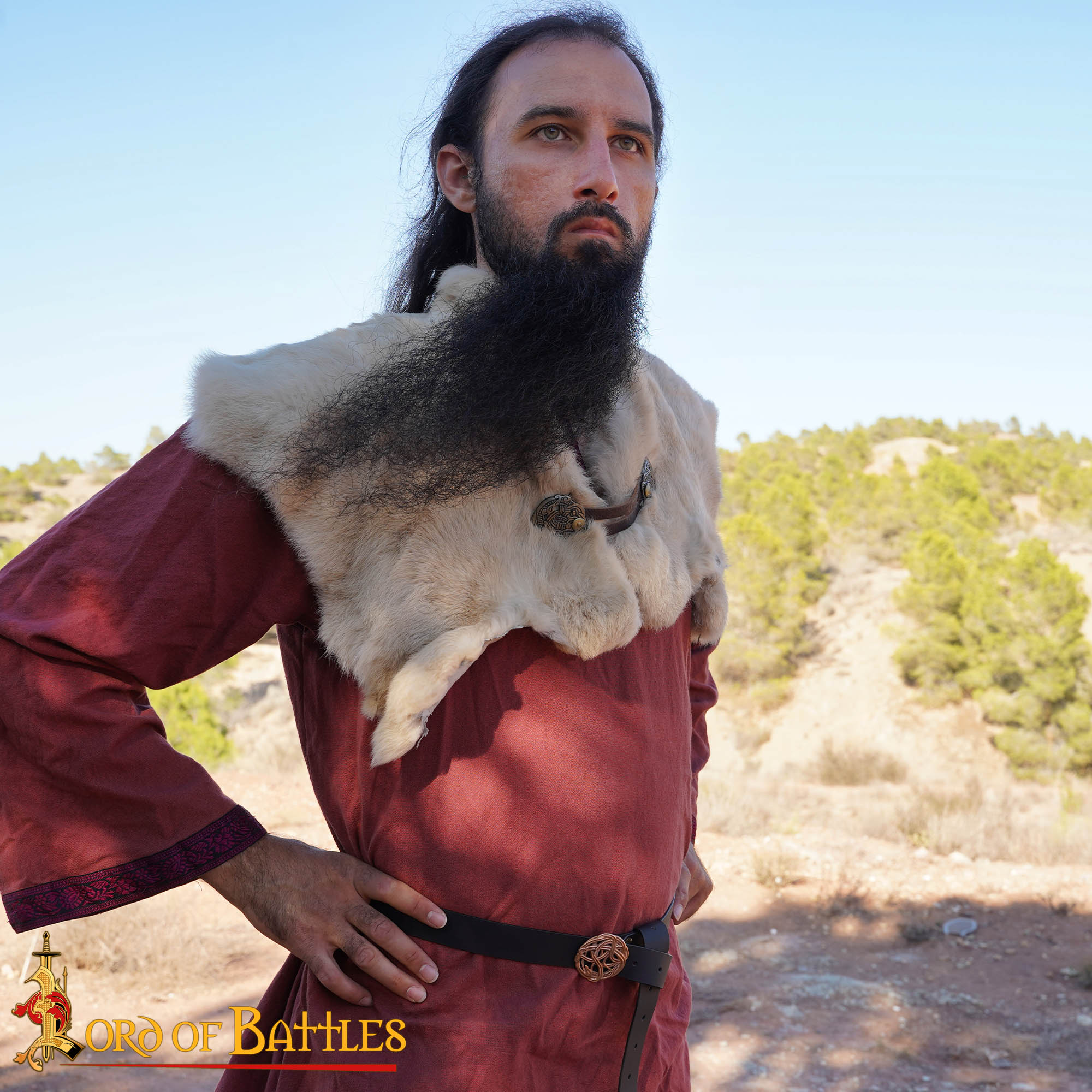 Imagen única de: Cinturón Celta con Hebilla de Serpiente de Bronce