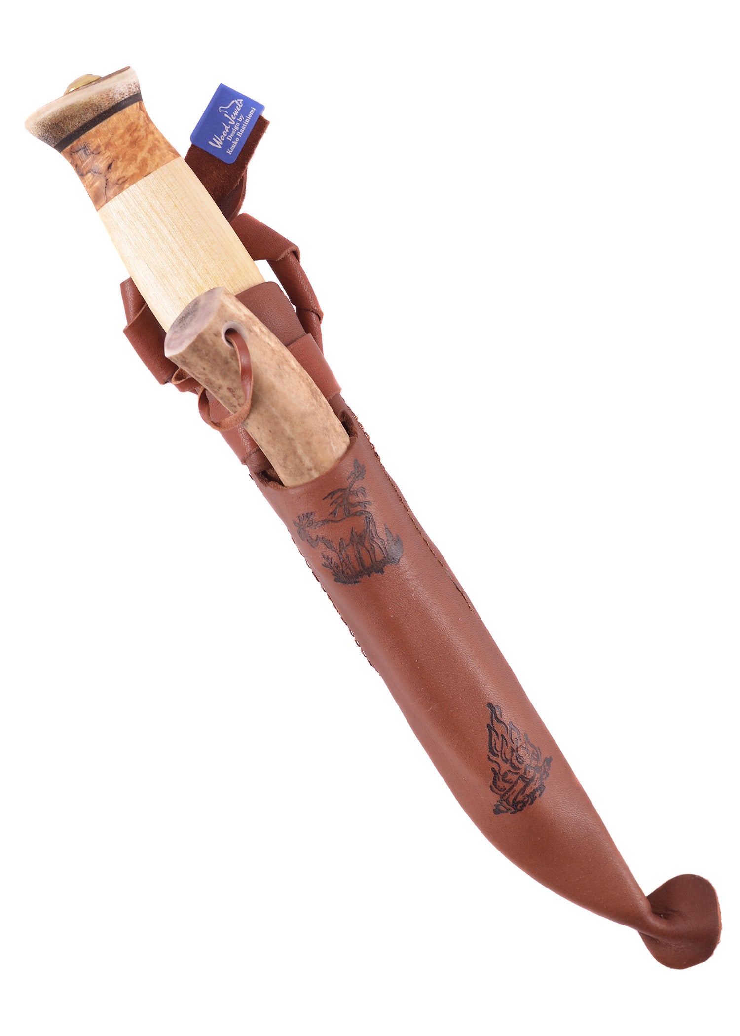 Imagen única de: Cuchillo De Caza Con Acero Al Fuego, Wood-jewel