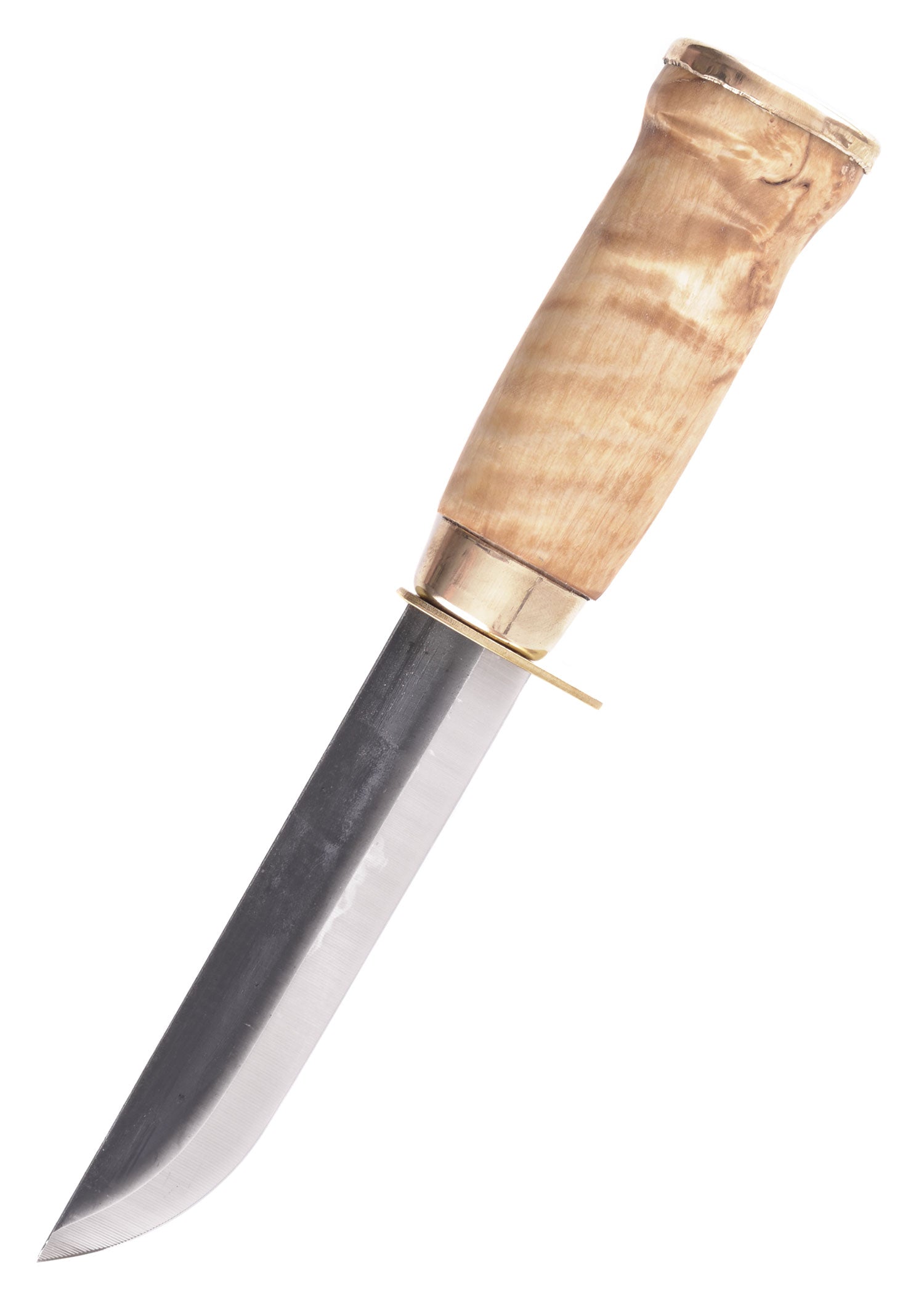 Imagen única de: Cuchillo De Caza Karhuleuku, Sormisuojalla, Joya De Madera