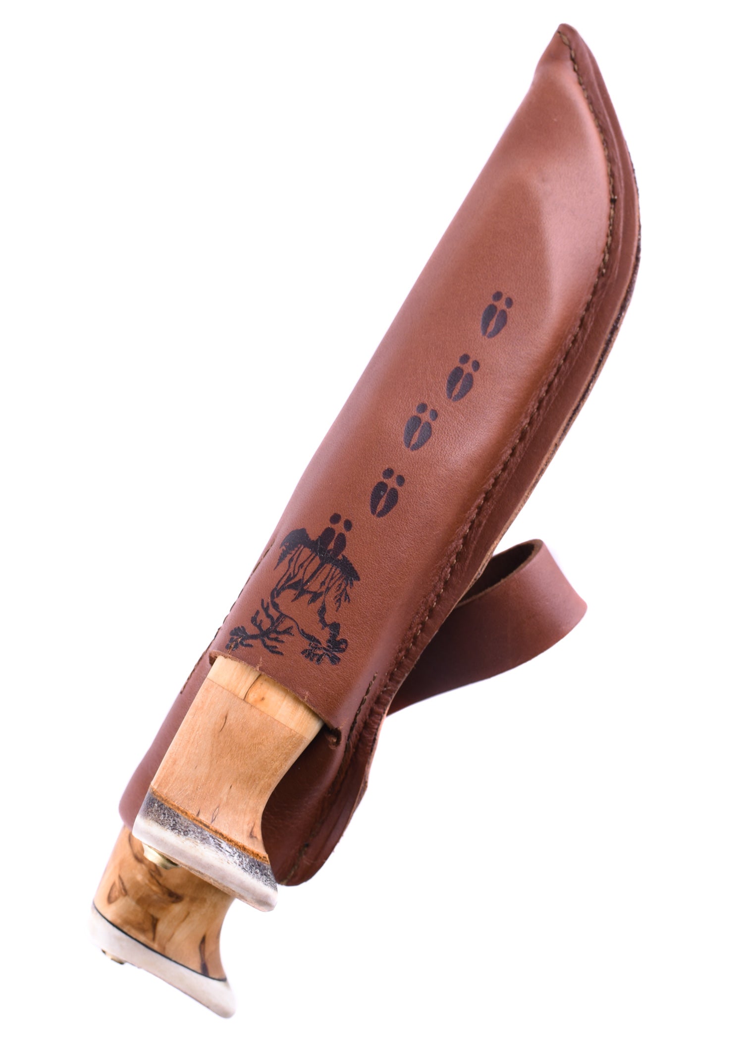 Imagen única de: Cuchillo Doble Nylky + Avaus Tuplapuukko, Joya De Madera