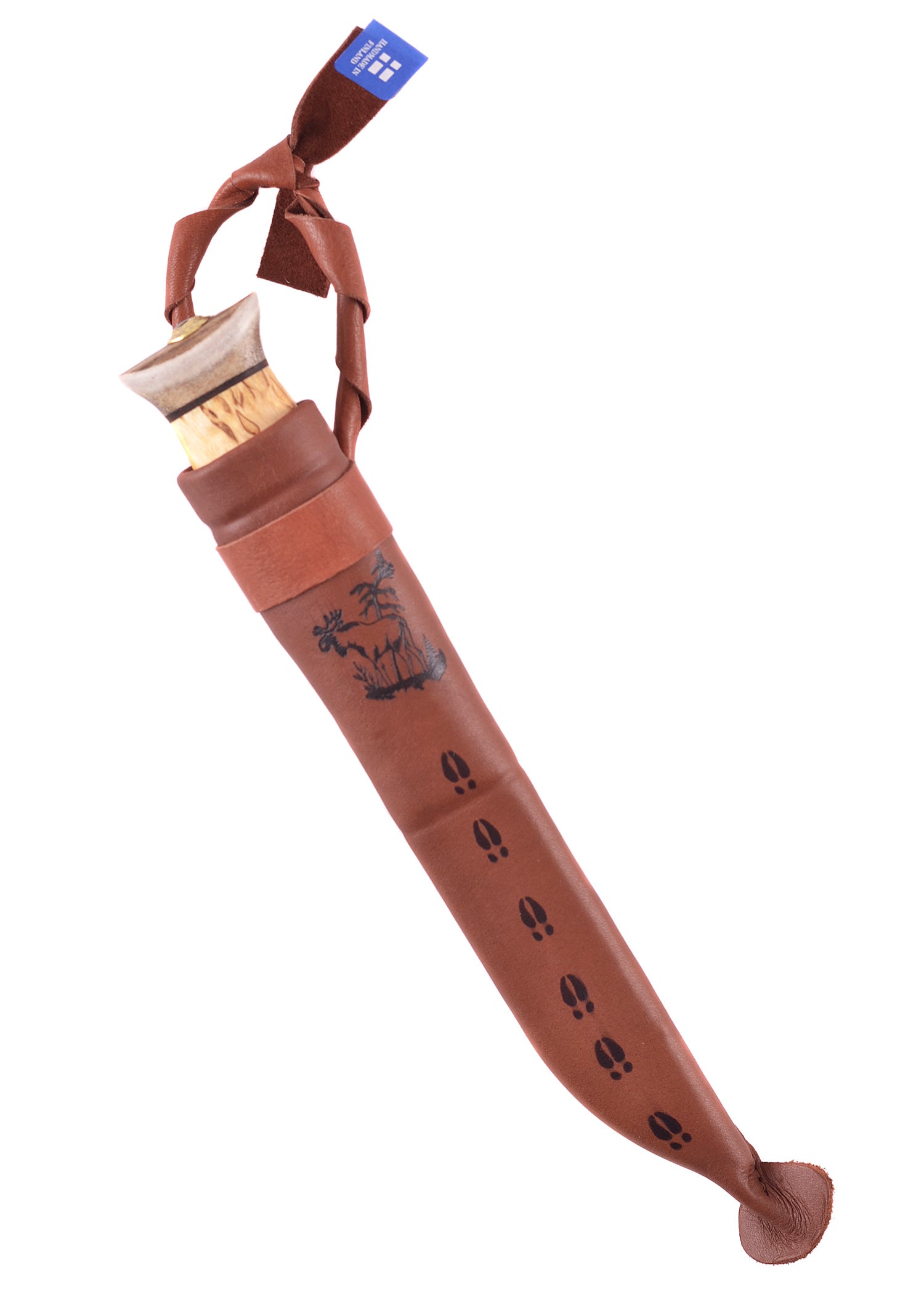 Imagen única de: Cuchillo De Caza Vuolupuukko Sarvihatulla, Wood-jewel