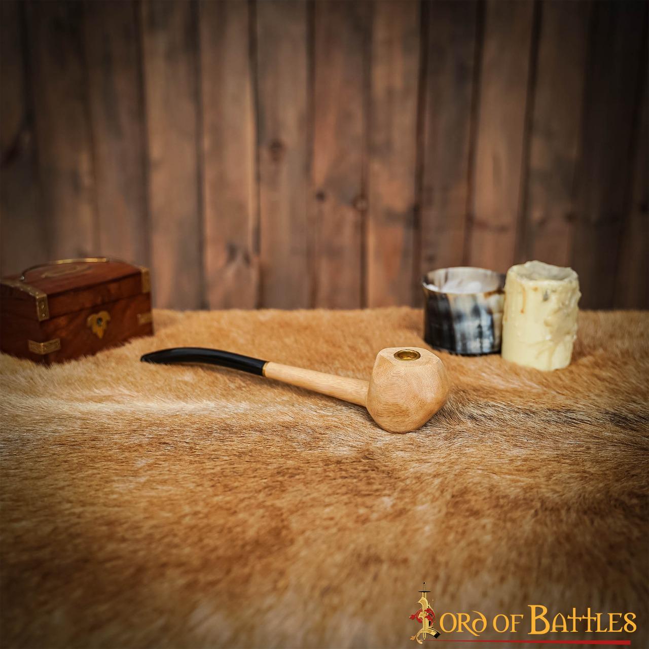 Pipa de Fumar Shire Churchwarden Long Stem con Malla de Latón - Imagen 7