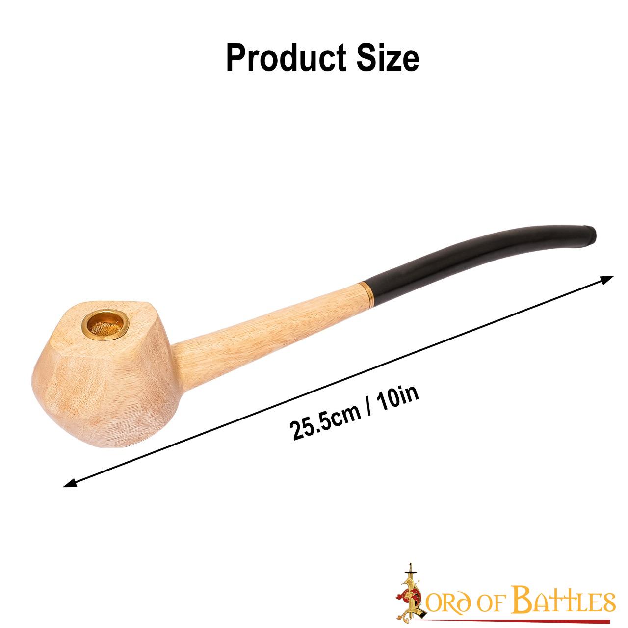 Pipa de Fumar Shire Churchwarden Long Stem con Malla de Latón - Imagen 9