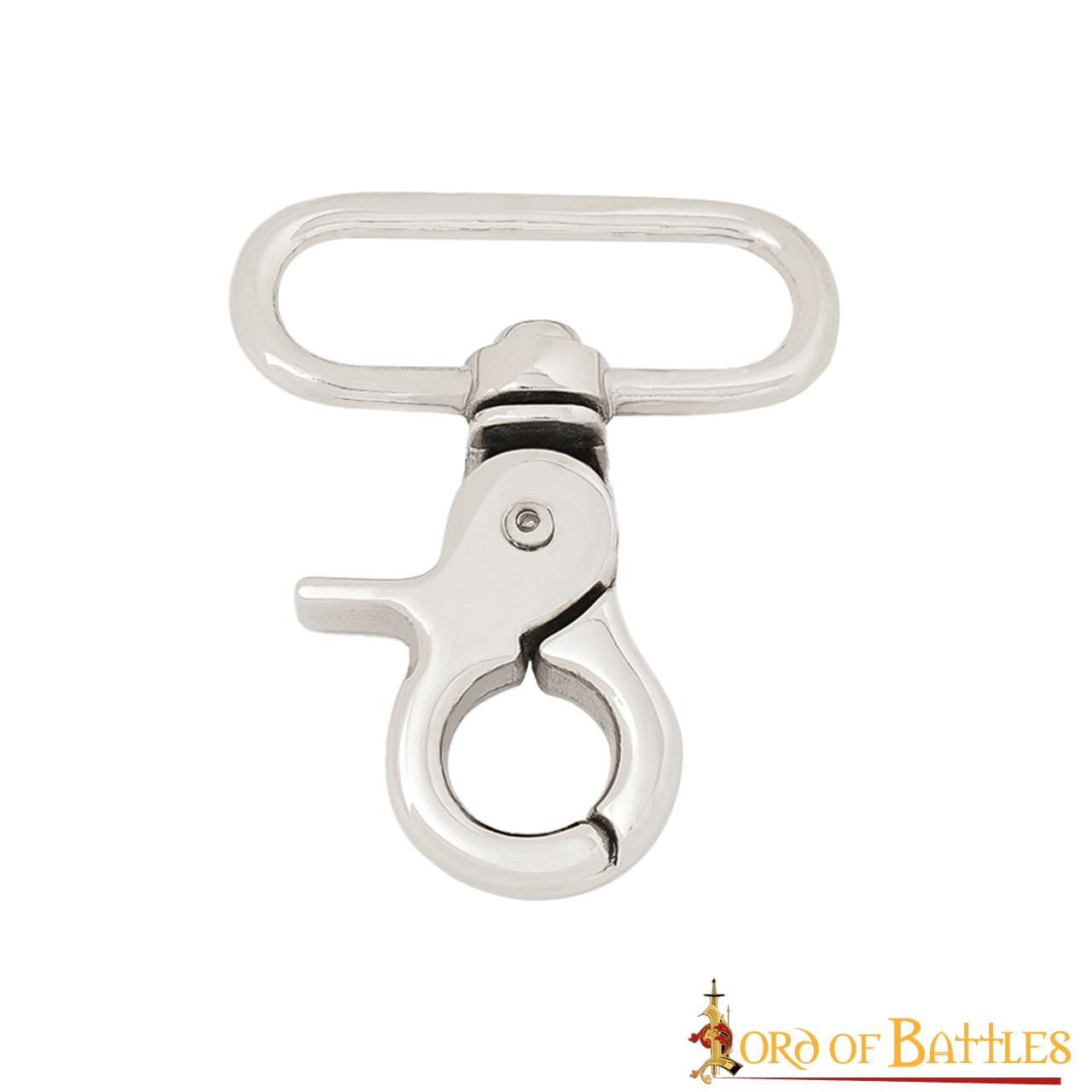 Gancho a Presión de Perno Niquelado - Clip Multiusos para Cinturones, Correas y Equipo - Imagen 7