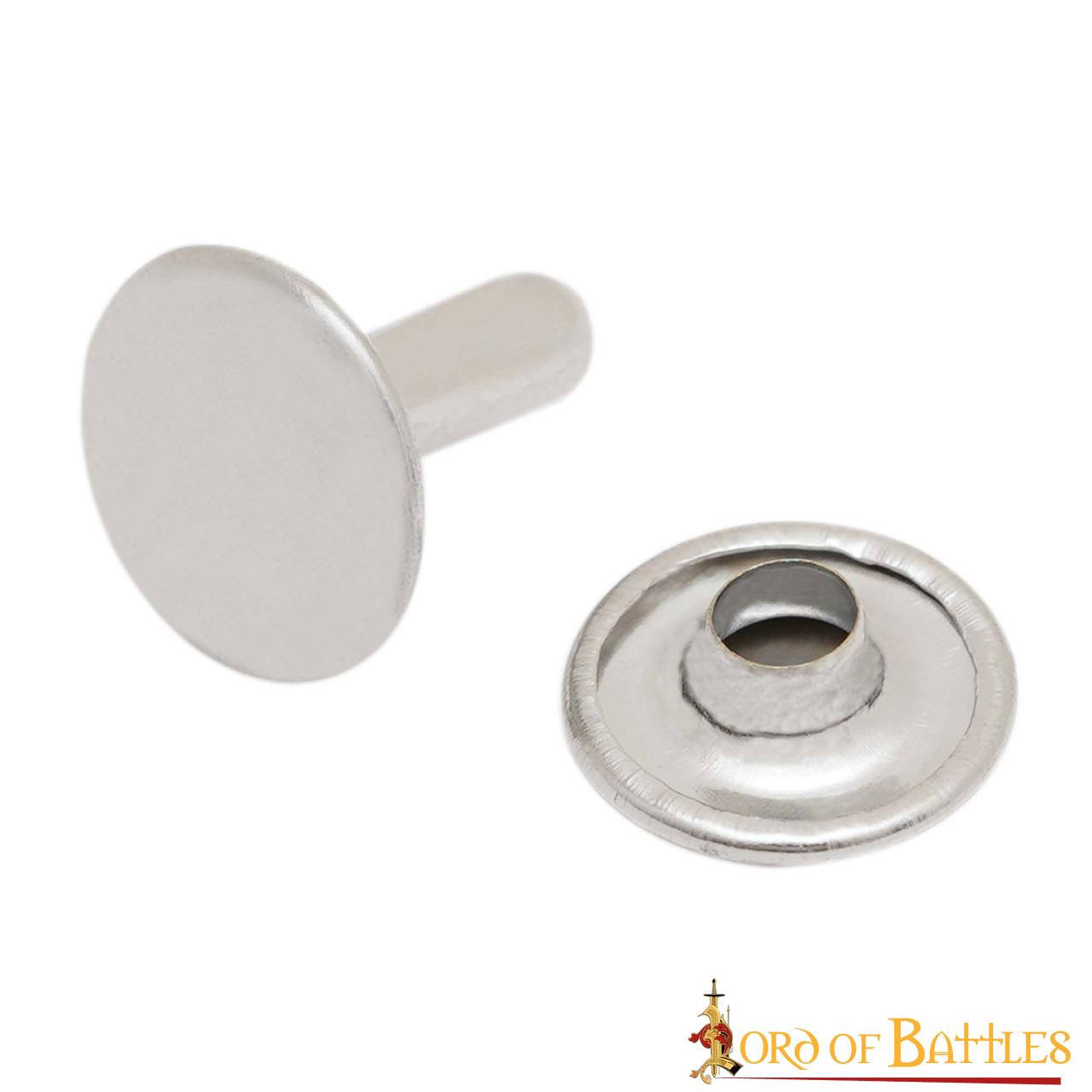 Imagen única de: Juego de 50 Botones Tich de Acero de 10 Mm