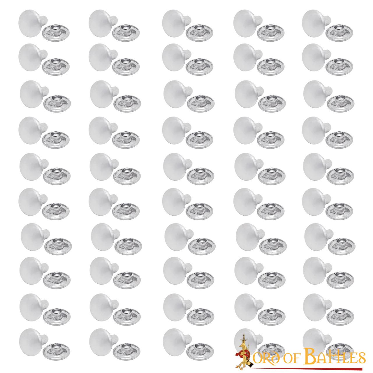 Imagen única de: Juego de 50 Botones de Acero Tich de 8 Mm