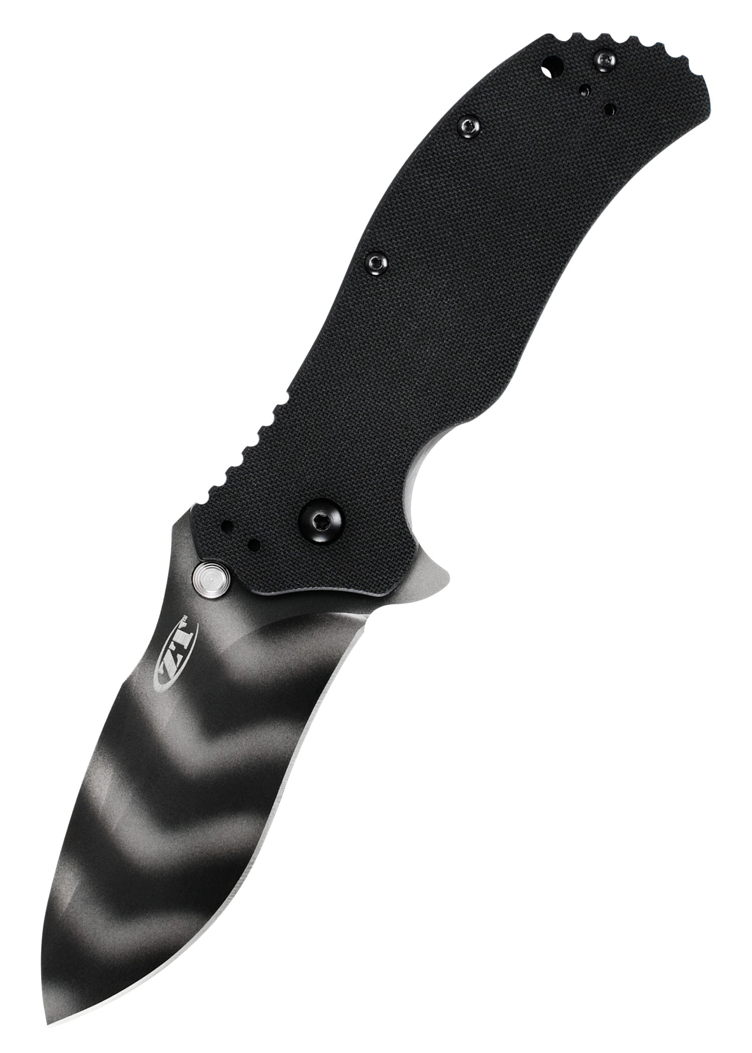 Imagen única de: Navaja De Bolsillo Zt 0350Ts, Negra/raya De Tigre