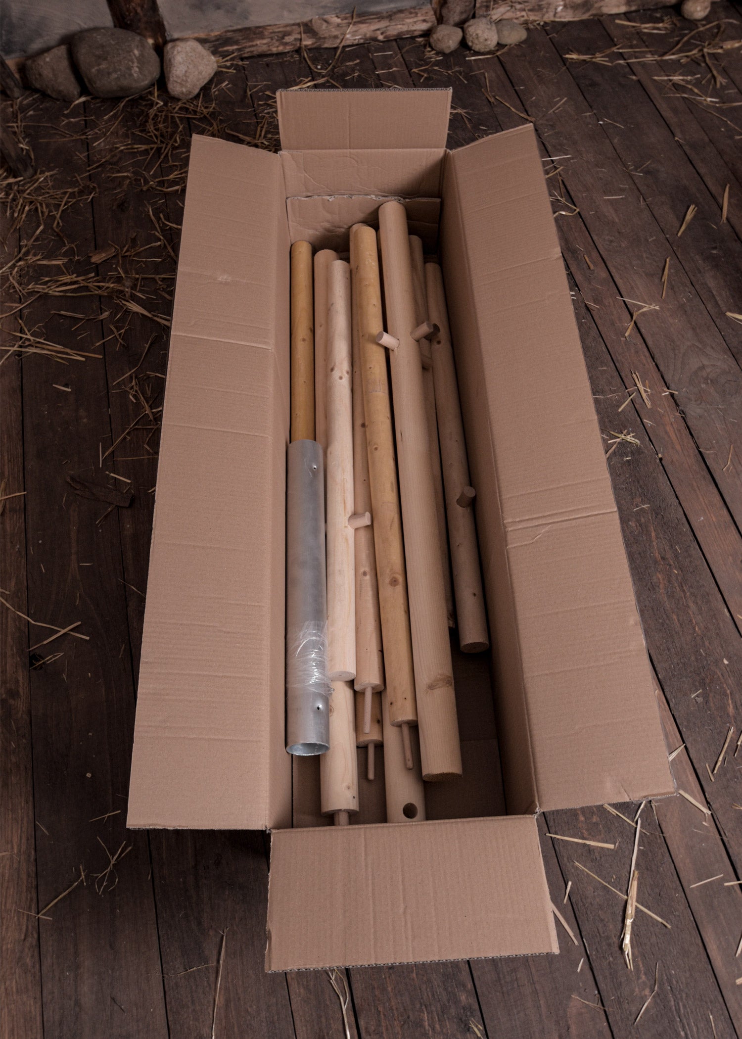 Imagen única de: Paquete De Postes De Madera Para Tienda De Campaña Herwald, 5 M