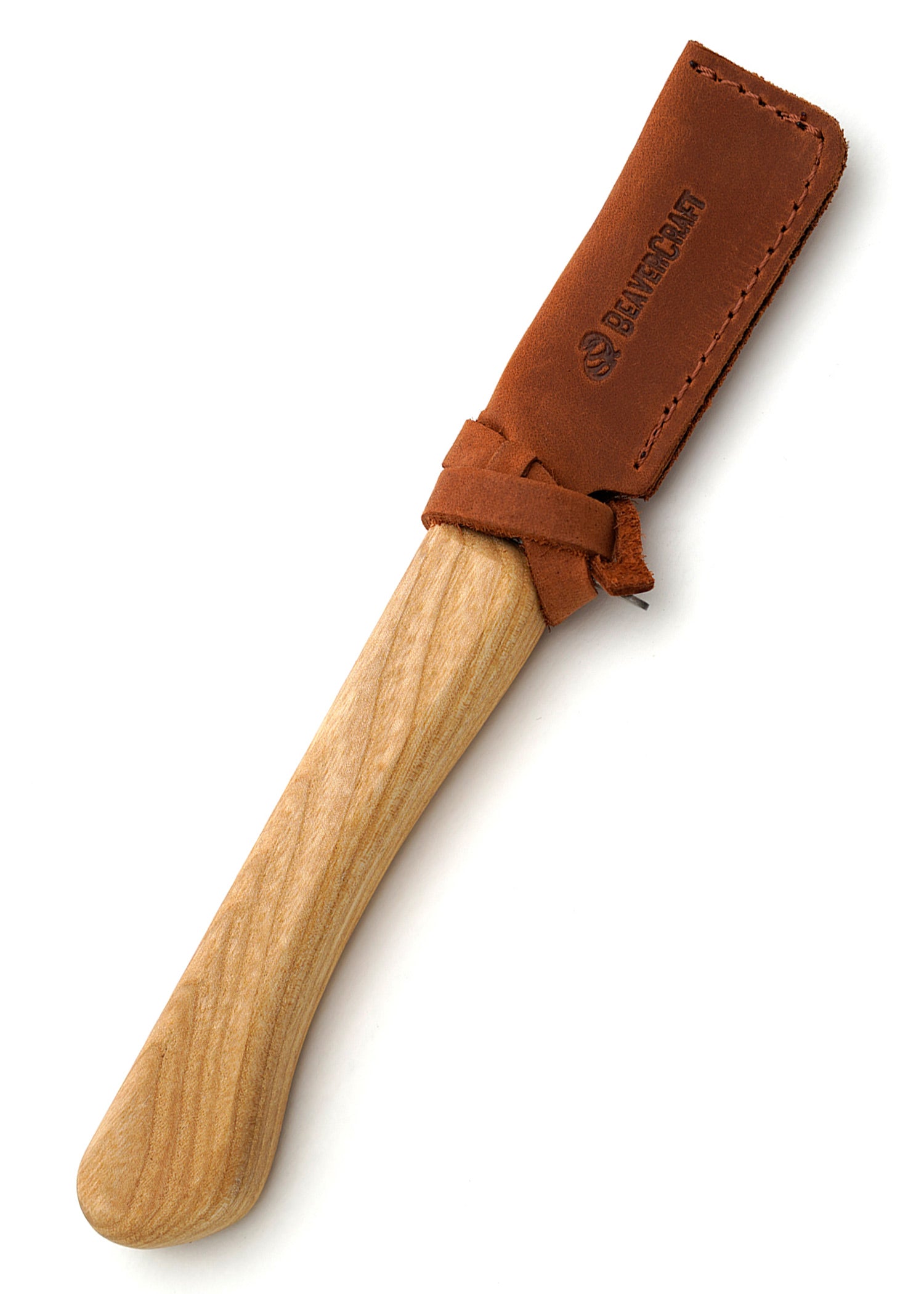 Imagen única de: Cuchillo De Trinchar Pequeño Para Niños Con Funda De Cuero, Beavercraft