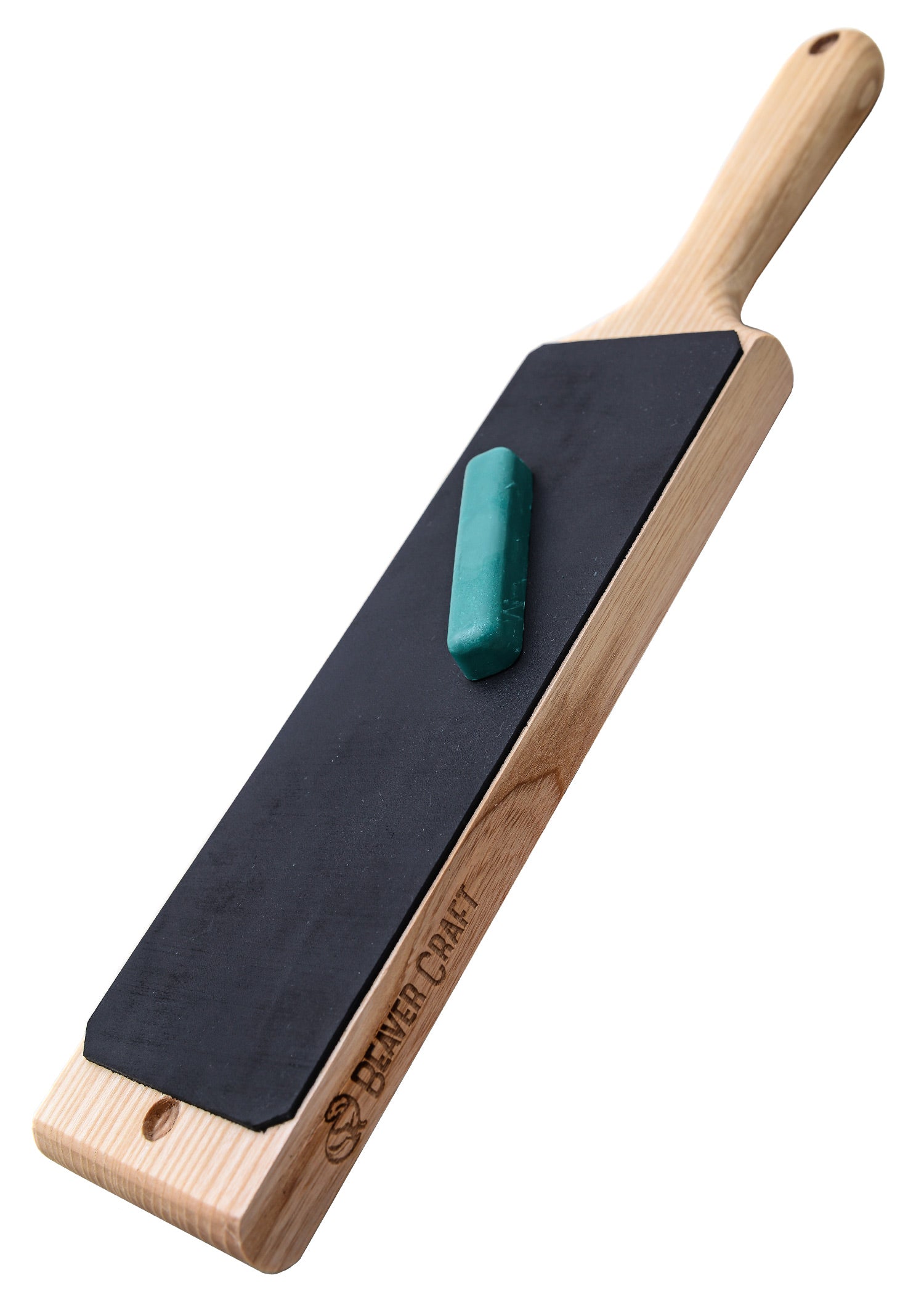 Imagen única de: Paleta De Cuero De Doble Cara Con Pasta De Pulir P1, Beavercraft