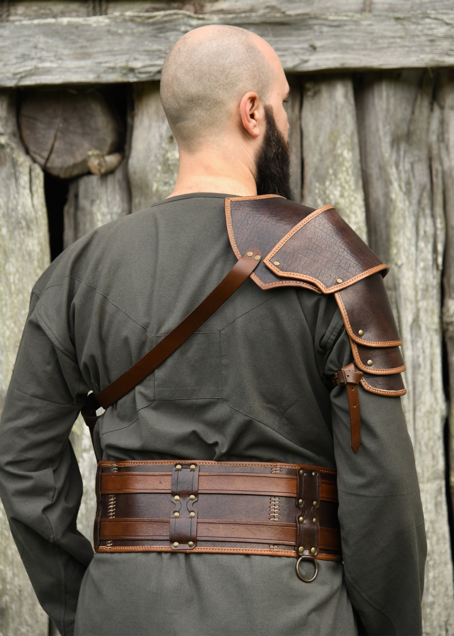 Imagen única de: Hombrera De Cuero Arnulf, Marrón