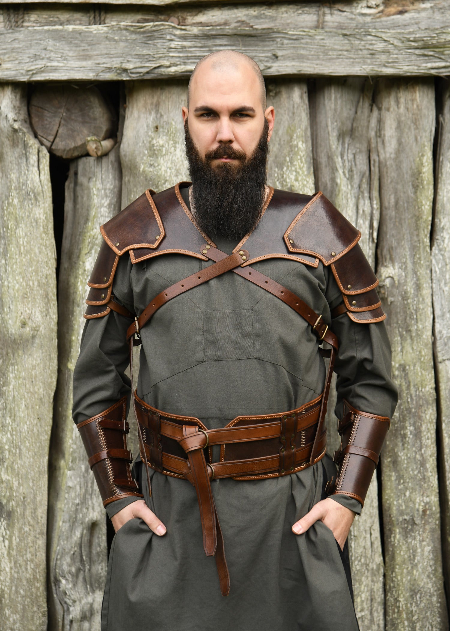 Imagen única de: Hombrera De Cuero Arnulf, Marrón