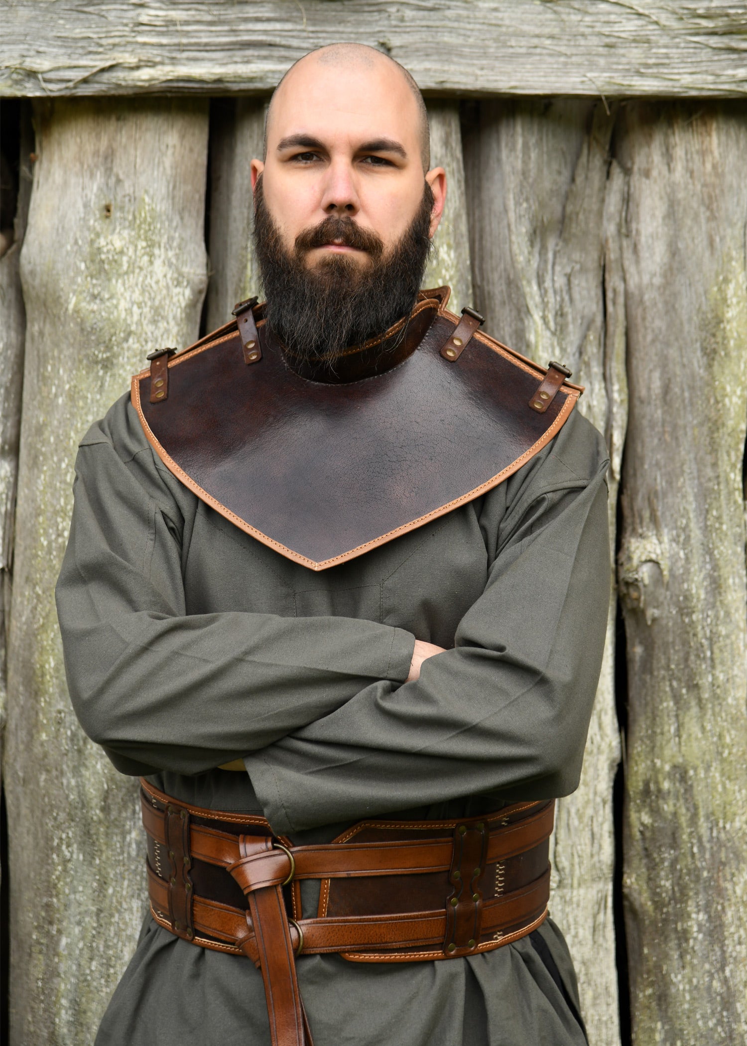 Imagen única de: Collar De Cuero Arnulf, Marrón