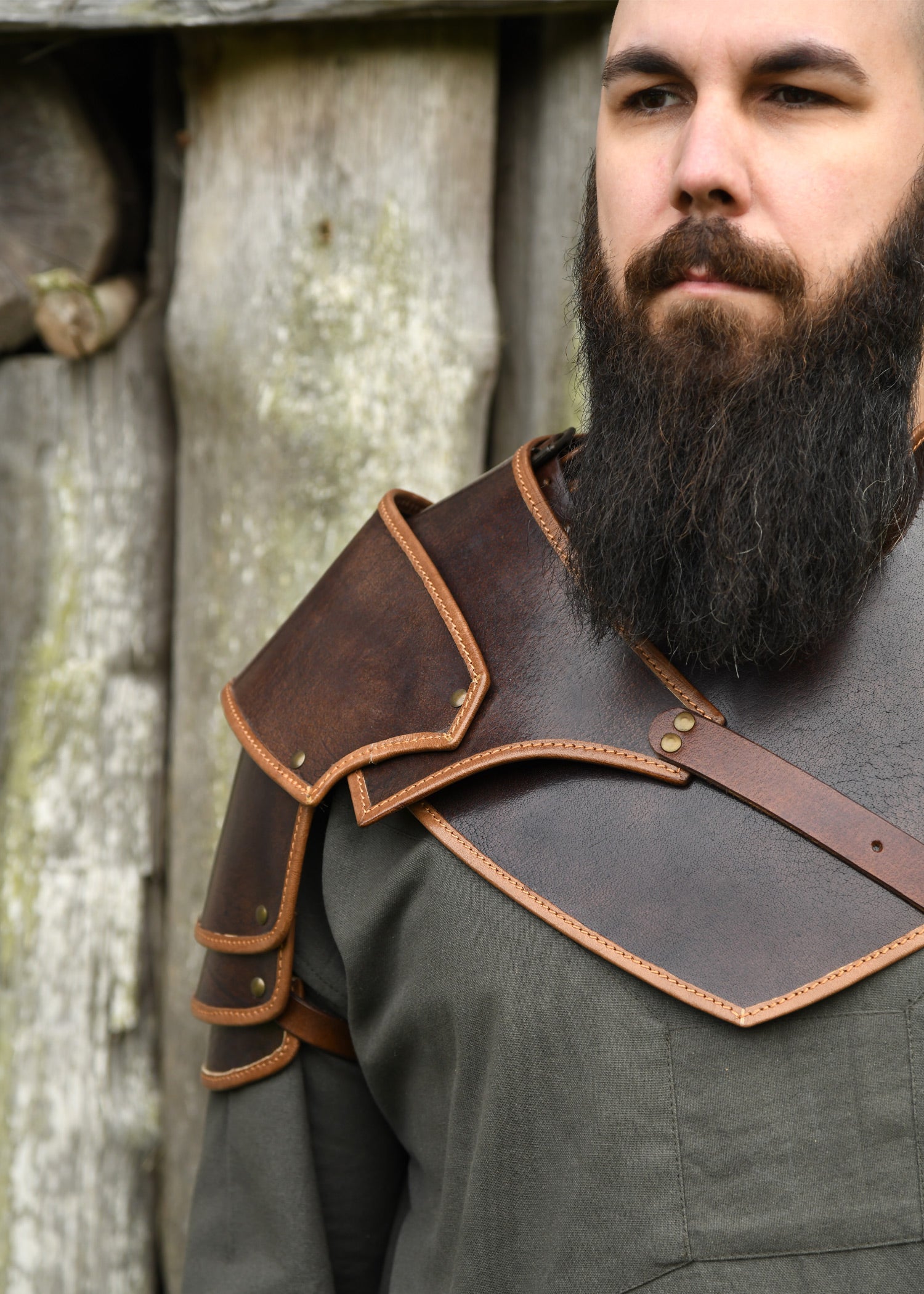 Imagen única de: Collar De Cuero Arnulf, Marrón