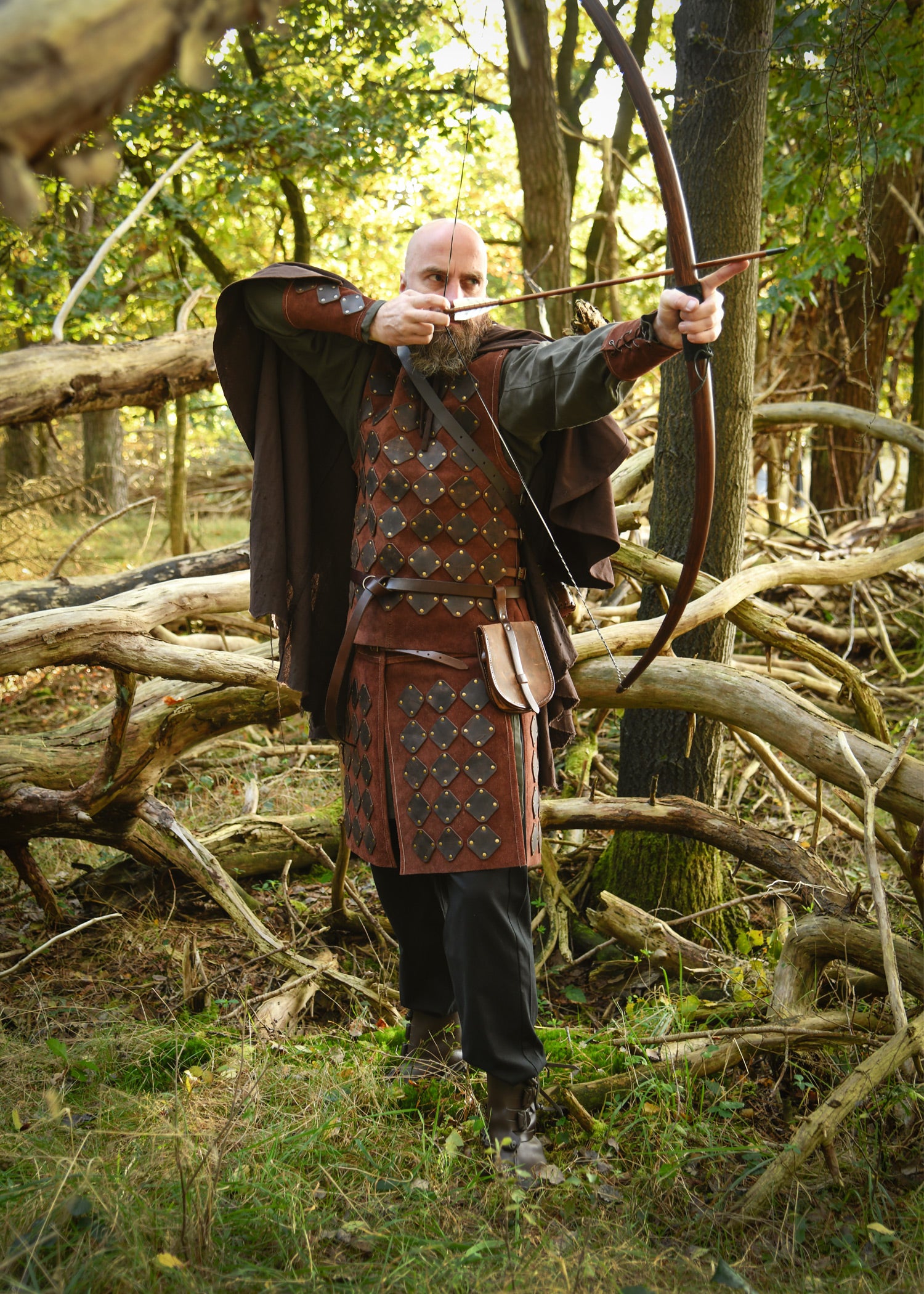 Imagen única de: Falda De Ante, Armadura Vidar, Marrón.