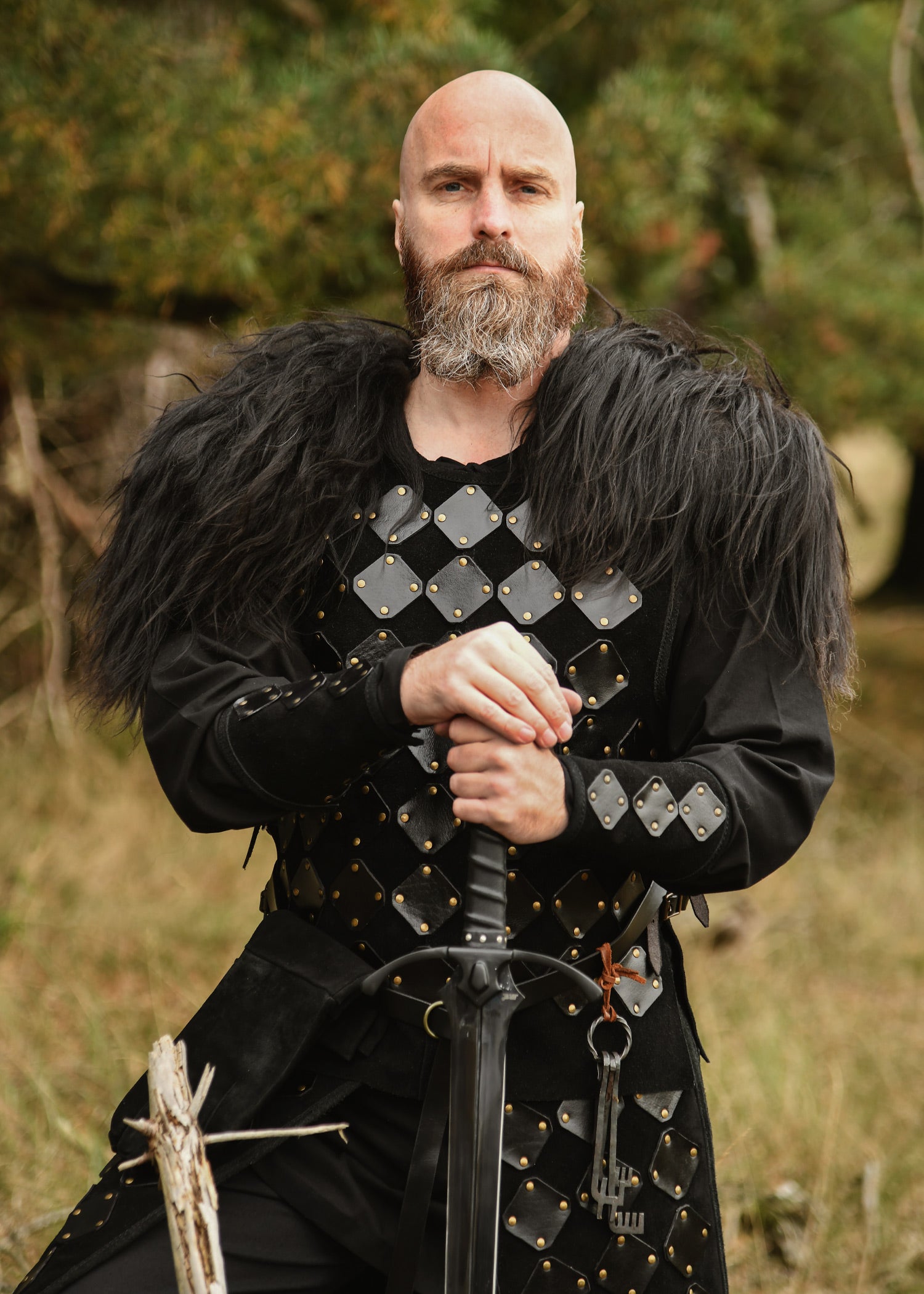 Imagen única de: Manguitos De Ante Vares, Negro