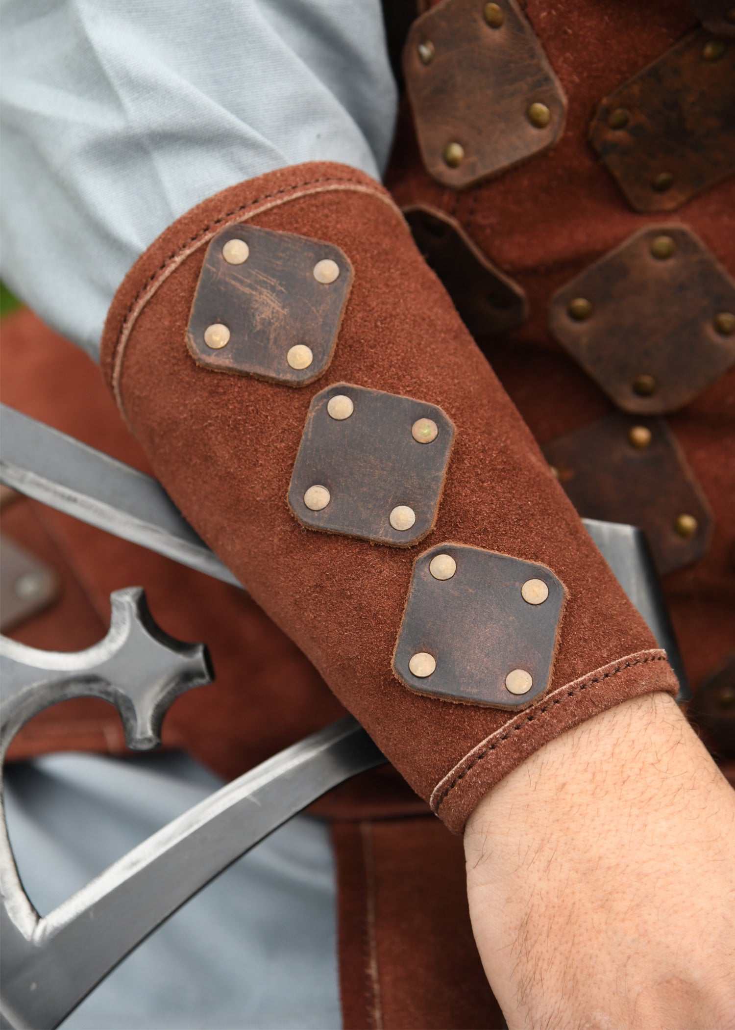 Imagen única de: Manguitos De Ante Vidar, Marrón