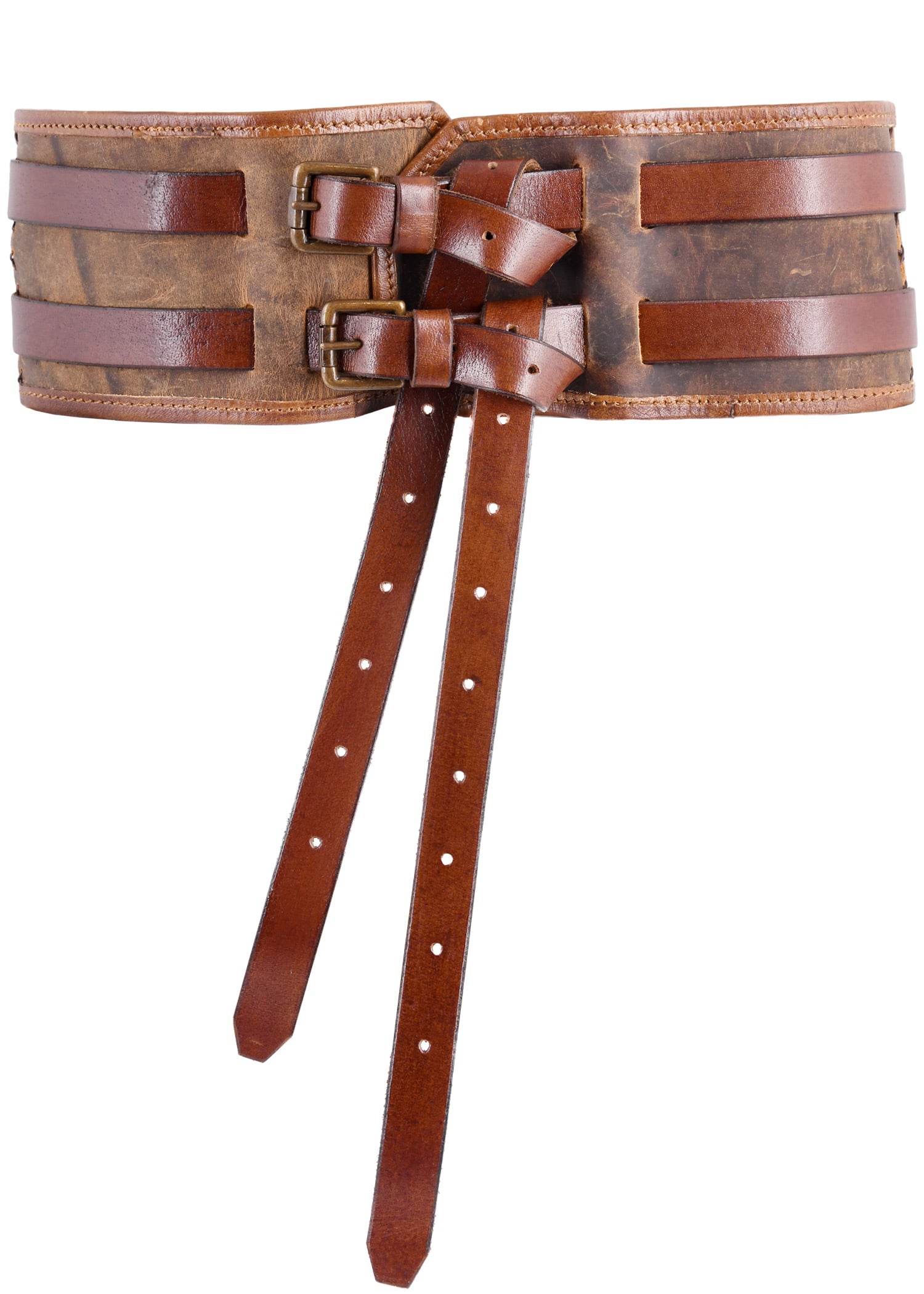 Imagen única de: Cinturón Sindri De Piel Engrasada, Marrón