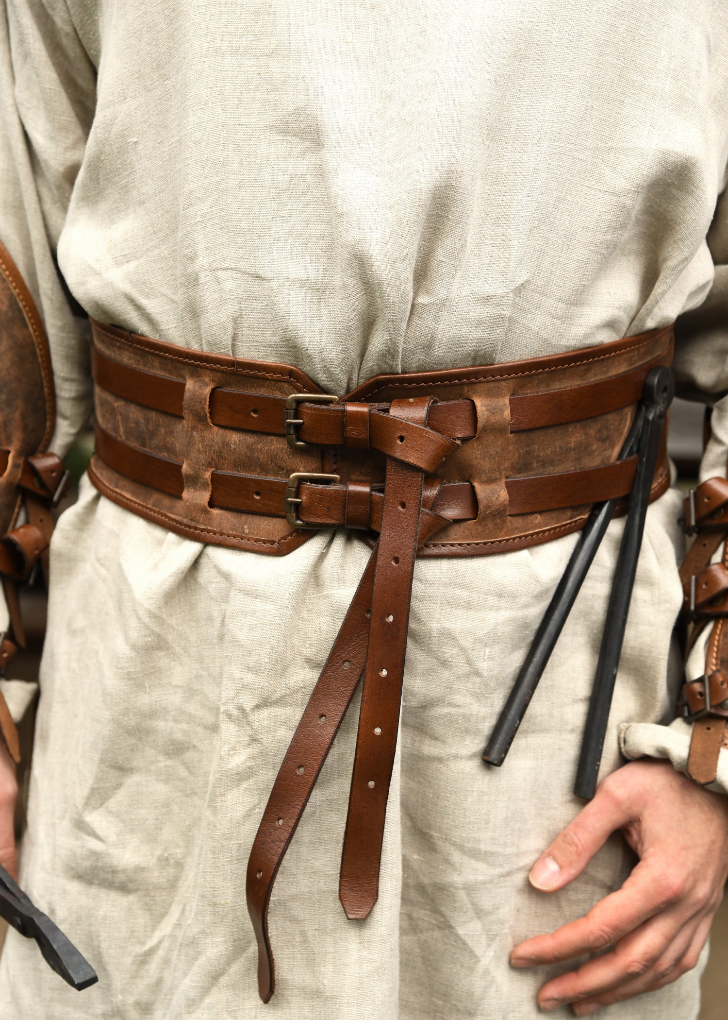 Imagen única de: Cinturón Sindri De Piel Engrasada, Marrón