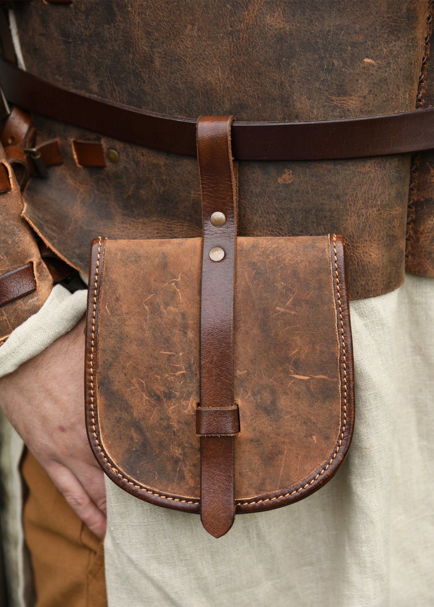 Imagen única de: Bolso Sindri De Piel Engrasada, Marrón