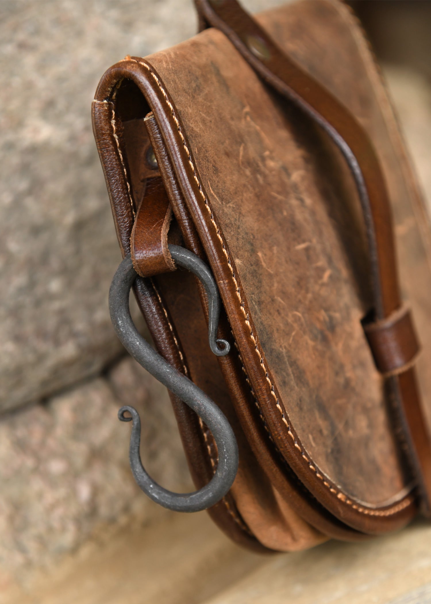 Imagen única de: Bolso Sindri De Piel Engrasada, Marrón