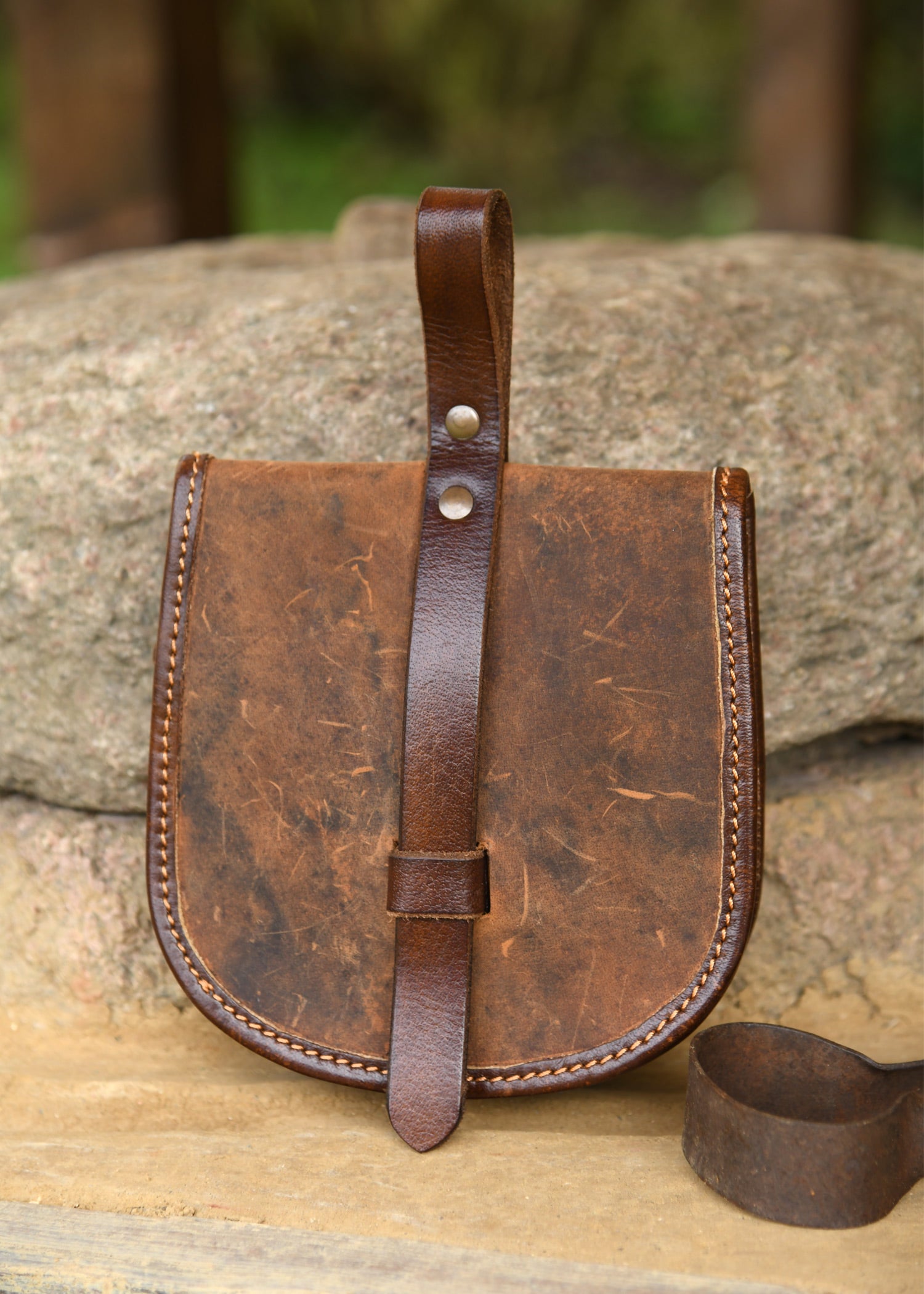 Imagen única de: Bolso Sindri De Piel Engrasada, Marrón